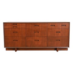 Frank Lloyd Wright Taliesin Mahogany Dresser or Credenza, Newly Restored