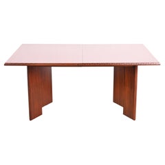 Frank Lloyd Wright Taliesin Mahogany Extension Dining Table, Newly Refinished
