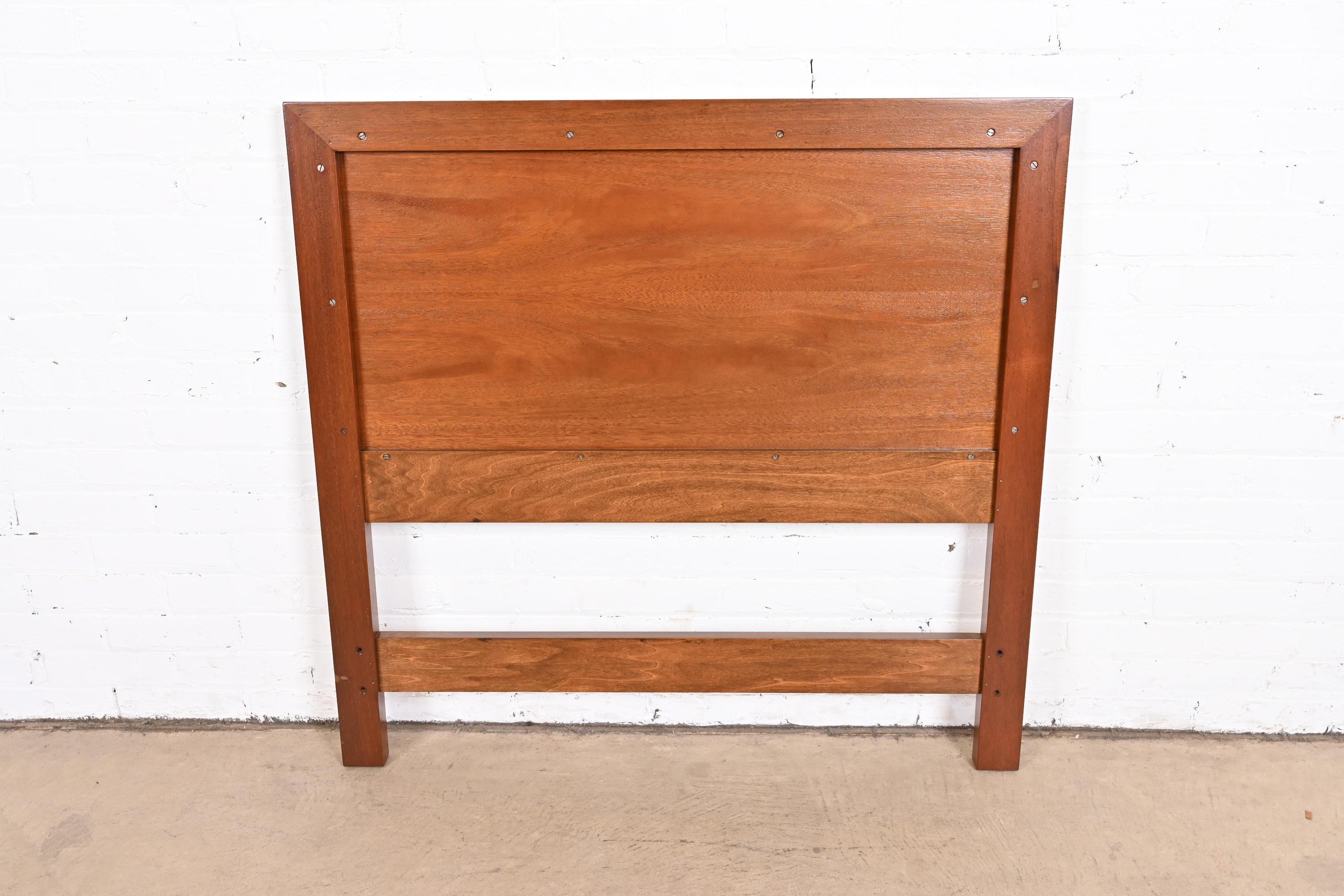 Frank Lloyd Wright Taliesin Mahogany Twin Headboard, Newly Restored For Sale 3