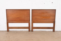 Frank Lloyd Wright Taliesin Mahogany Twin Headboards, Pair