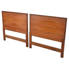 Frank Lloyd Wright Taliesin Mahogany Twin Headboards, Pair