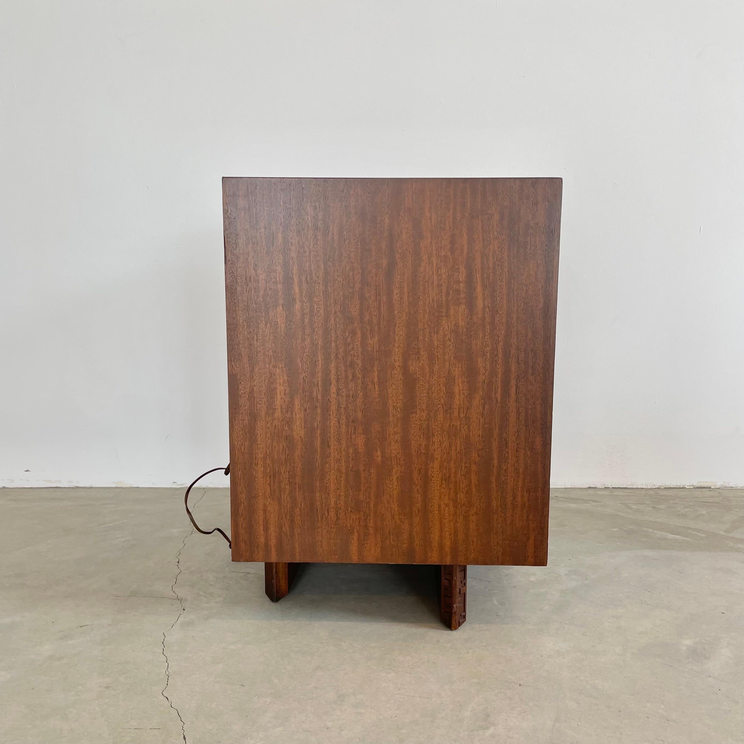 Mahogany Frank Lloyd Wright “Taliesin” Nightstand/Side Table for Heritage-Henredon, 1955 For Sale