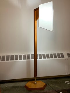 Frank Lloyd Wright Taliesin S2530 Cherrywood Floor Lamp 1994 Signed Yamagiwa