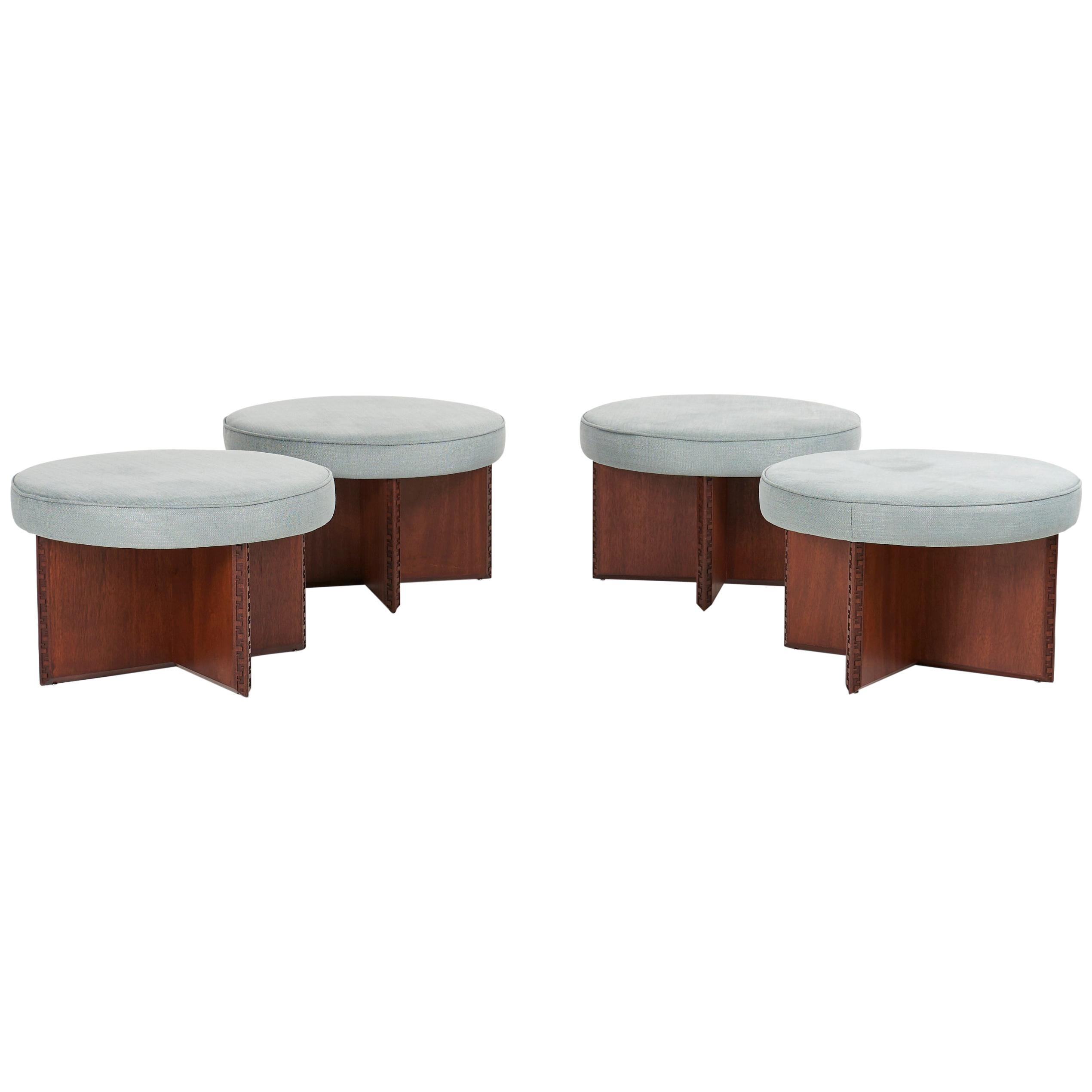 Frank Lloyd Wright Taliesin Stools set of Four