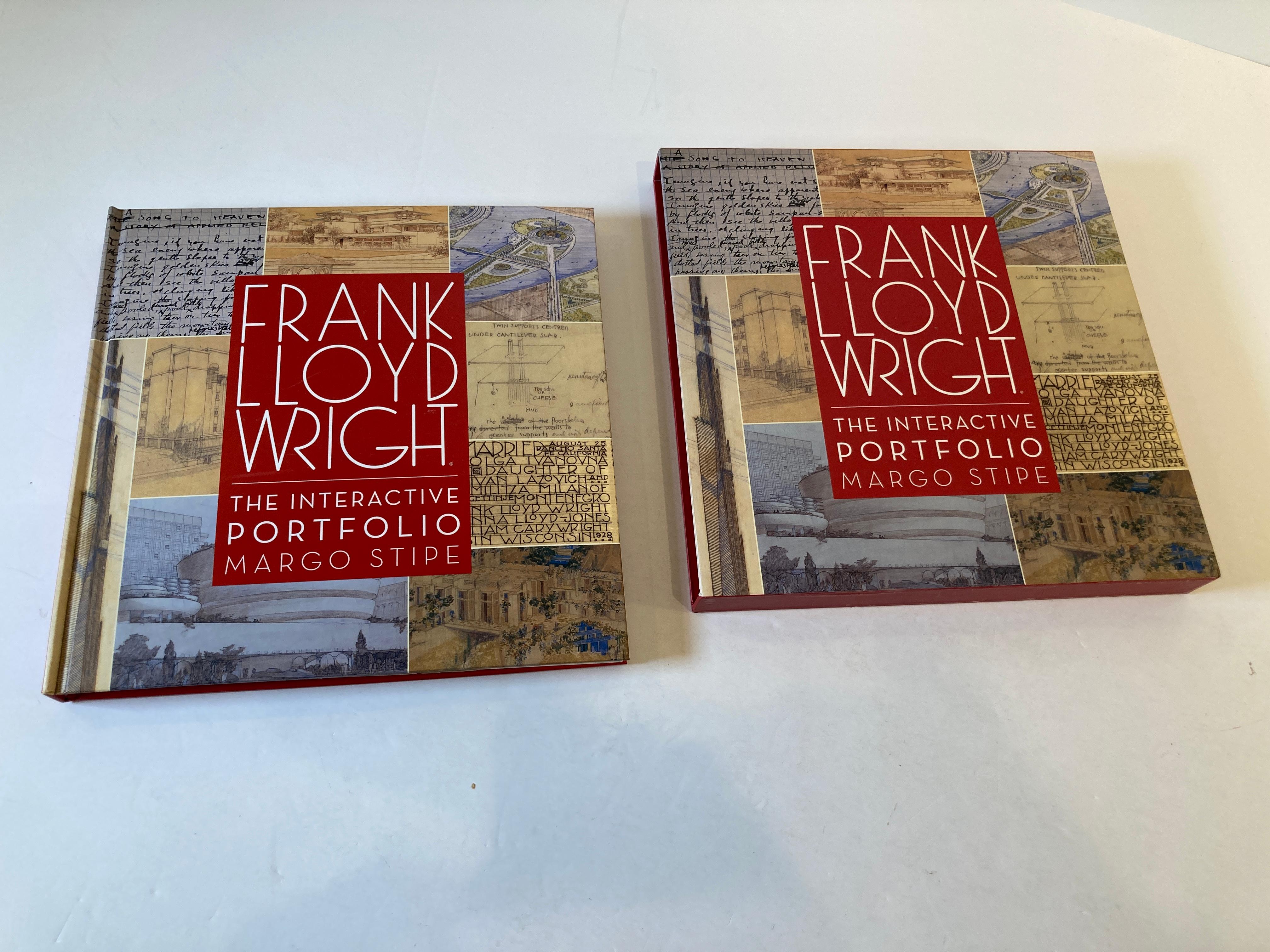 Frank Lloyd Wright The Interactive Portfolio by Margot Stipe Book In Good Condition In North Hollywood, CA