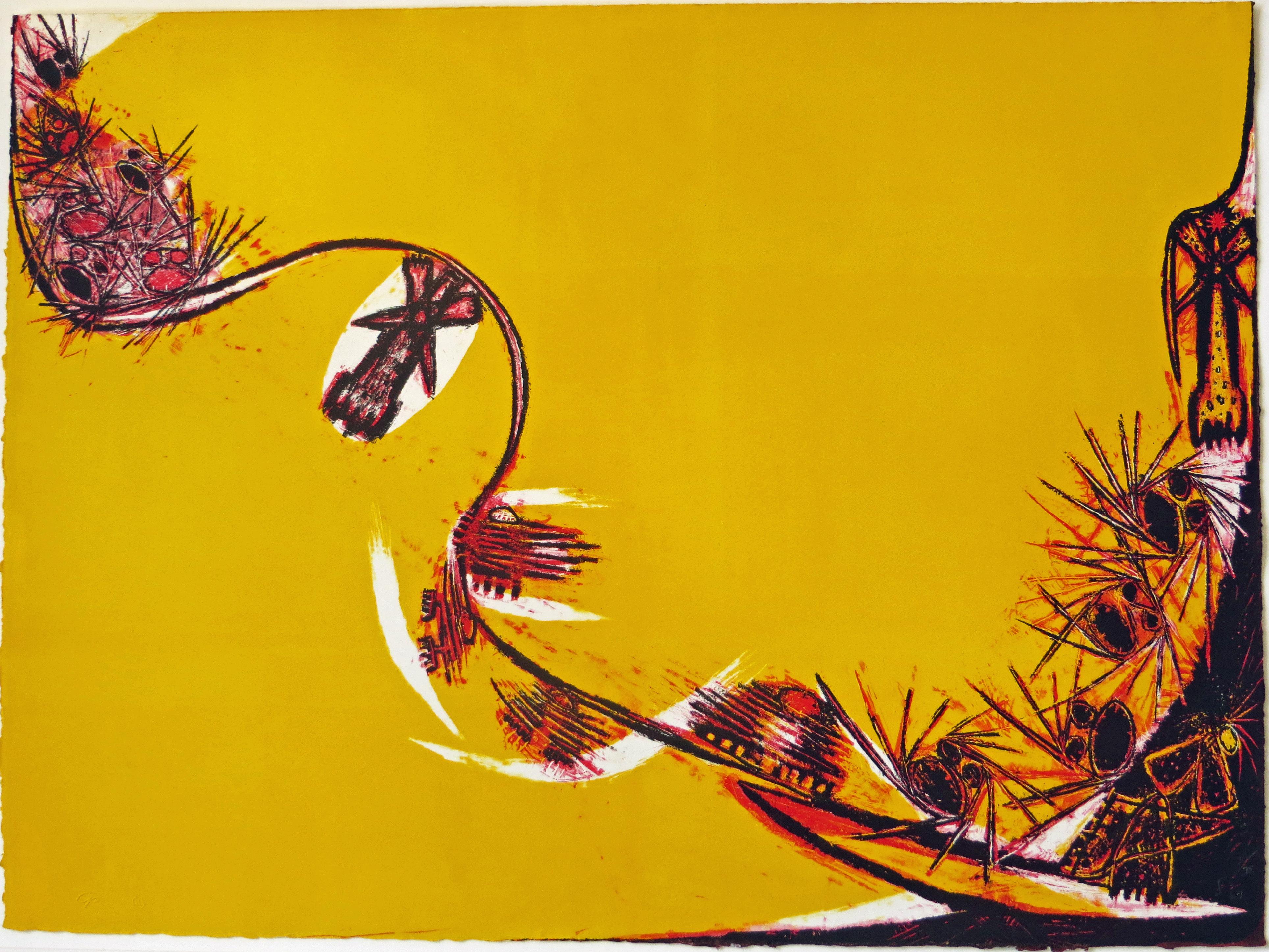 Frank Lobdell Abstract Print - Untitled - Lithograph from the Portfolio "10 West Coast Artists"