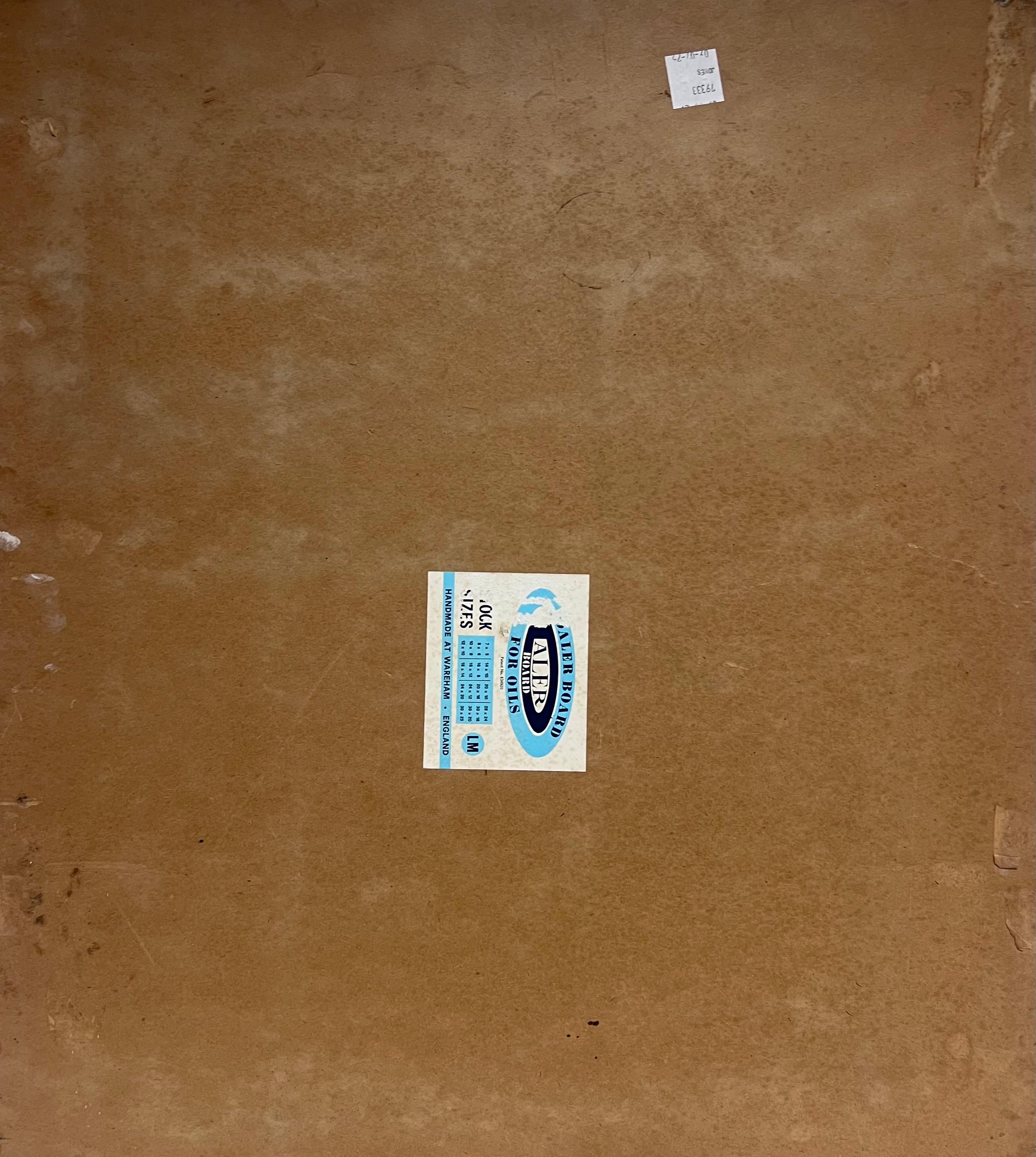 Nature morte classique de fleurs ornées sur socle en marbre Huile anglaise signée en vente 7