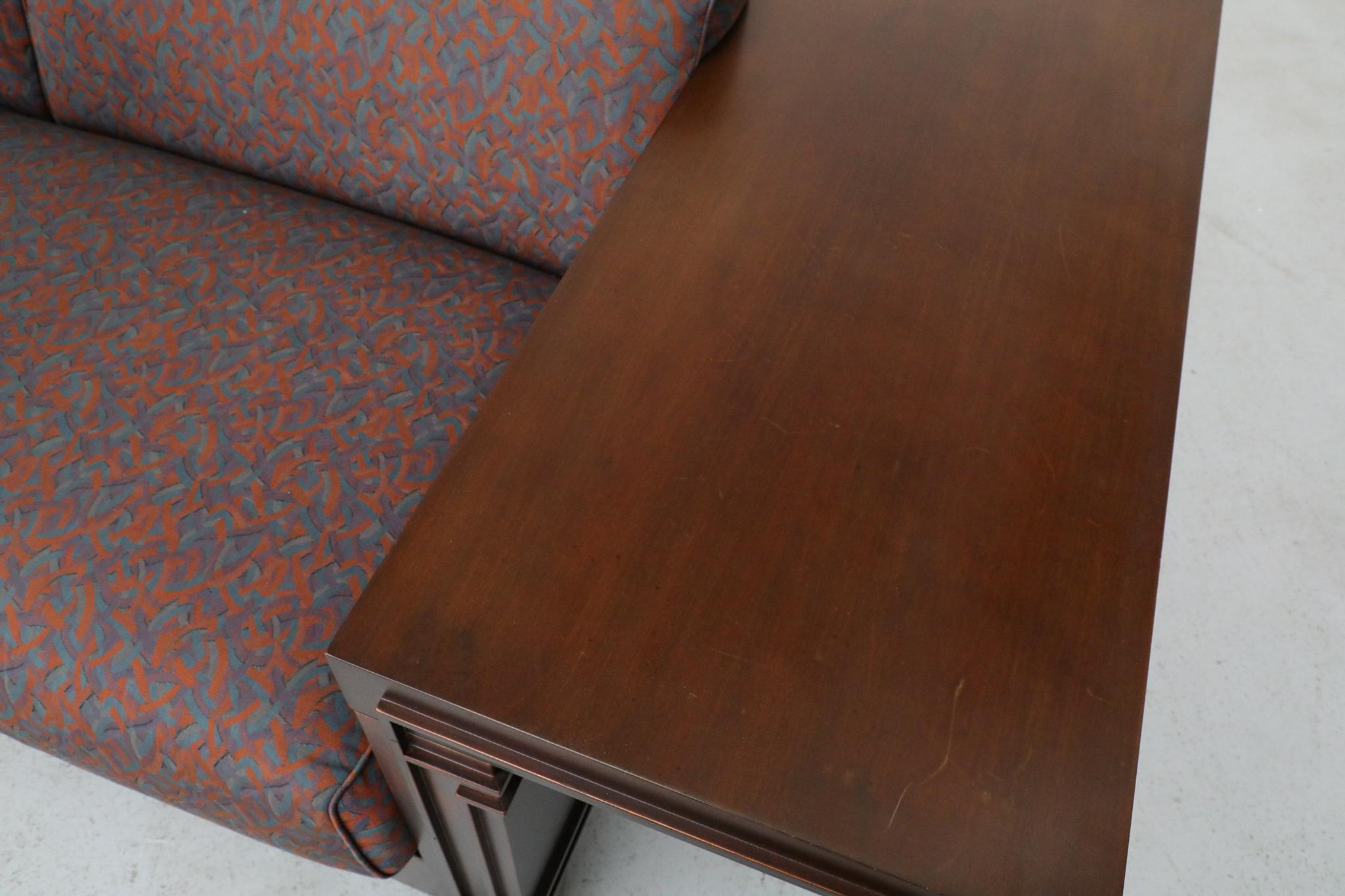 Divano Robie 3 di Frank Loyd Wright in ciliegio tinto noce di Cassina, 1989 in vendita 6