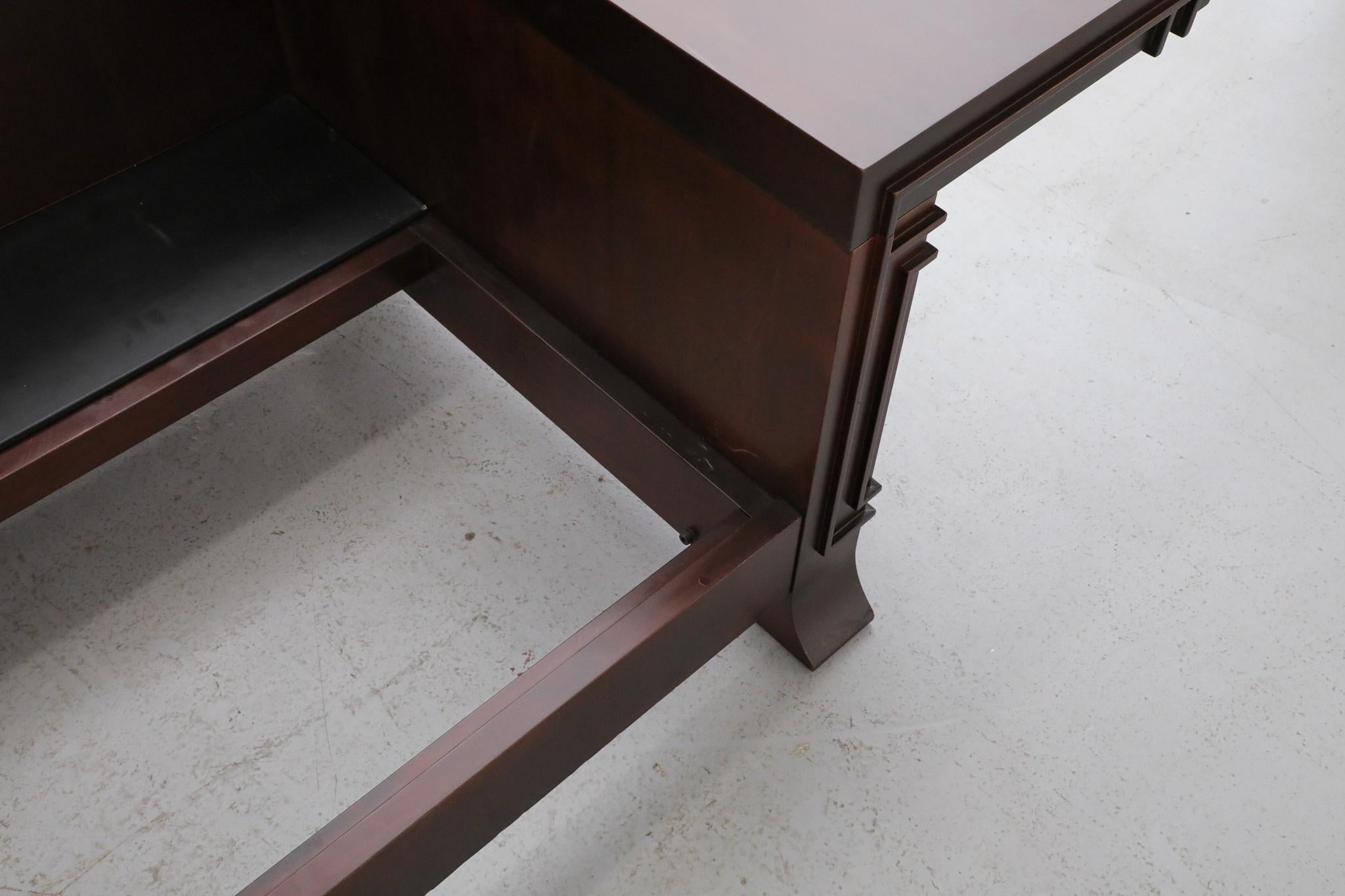 Divano Robie 3 di Frank Loyd Wright in ciliegio tinto noce di Cassina, 1989 in vendita 11