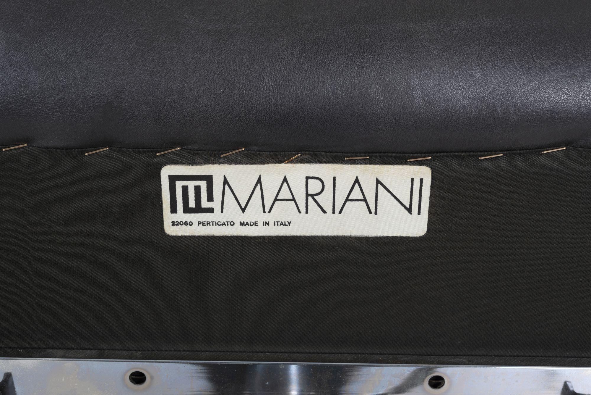 Chaise de bureau en cuir Frank Mariani en vente 5