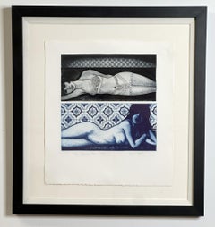 Two Figures 1968 Framed Limited Edition Etching