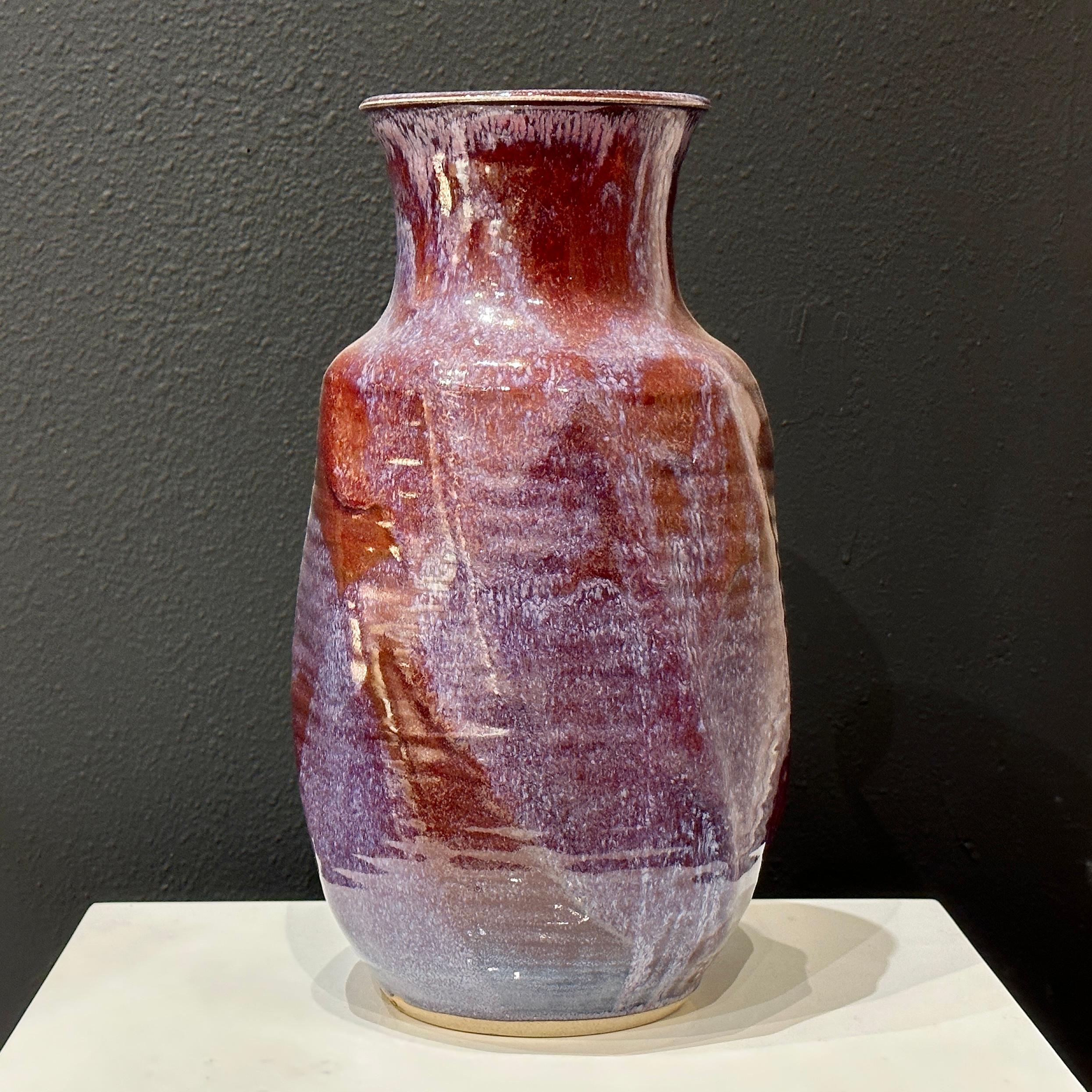 Américain Frank Matranga Manhattan Beach California Pottery, vase en forme de spirale, vers 1970 en vente
