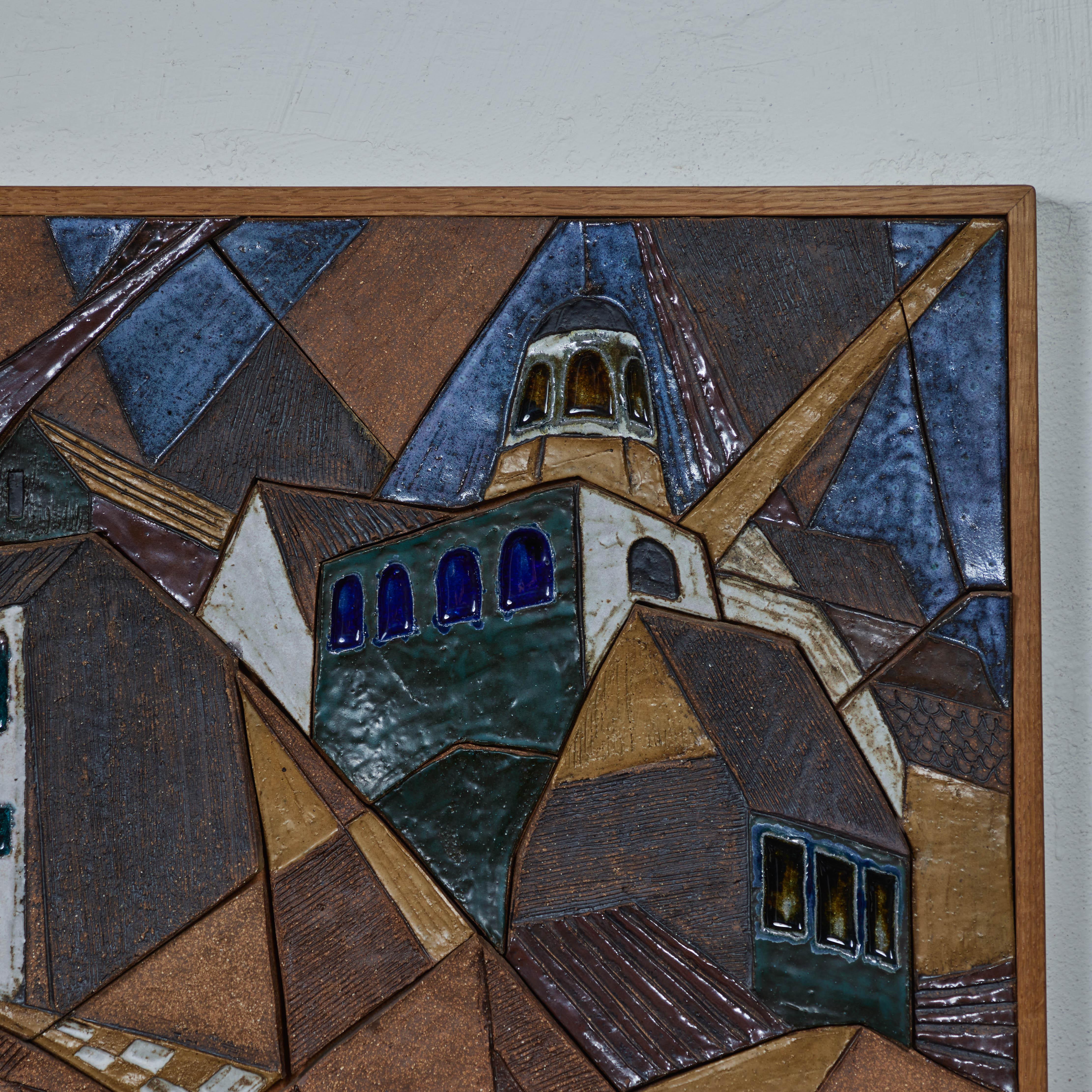 Frank Matranga Mosaikfliesen Stadtbild Wandkunst (amerikanisch) im Angebot
