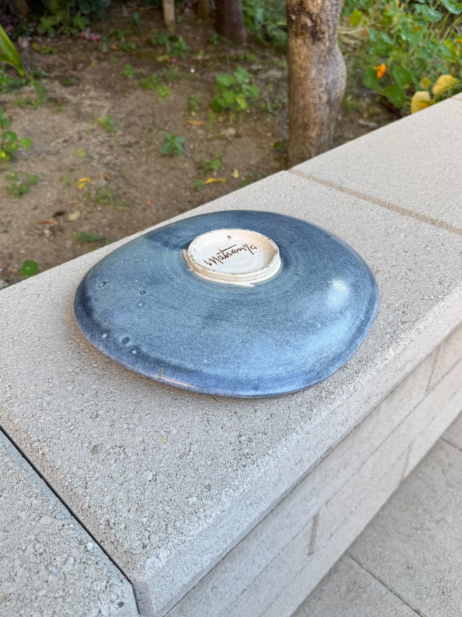 Frank Matranga Signed Ceramic Charger, California, 20th Century For Sale 4