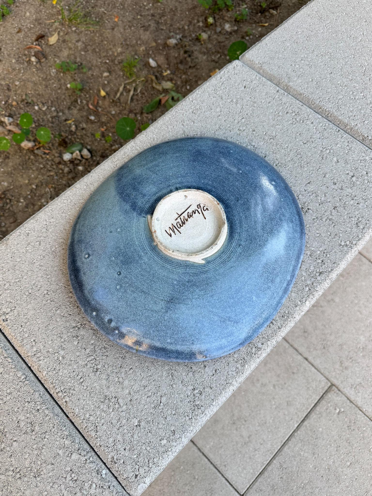 Frank Matranga Signed Ceramic Charger, California, 20th Century For Sale 3