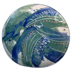 Frank Matranga Signed Ceramic Charger, California, 20th Century