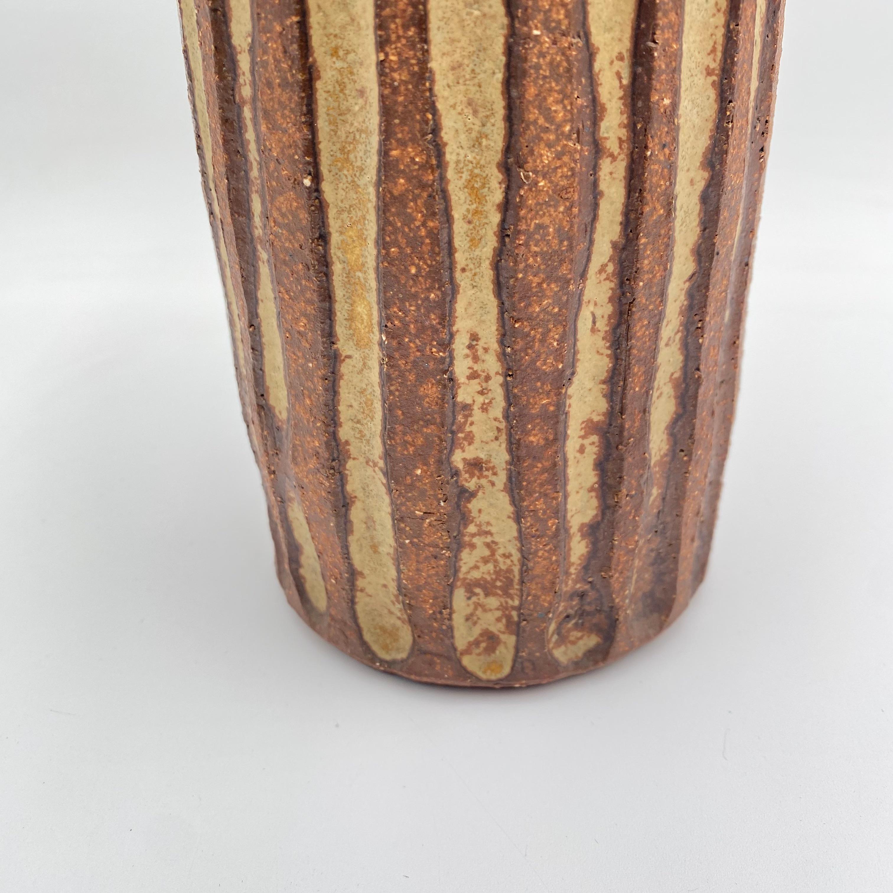 Mid-Century moderno Vaso in gres Frank Matranga California Studio Pottery c.1970 in vendita