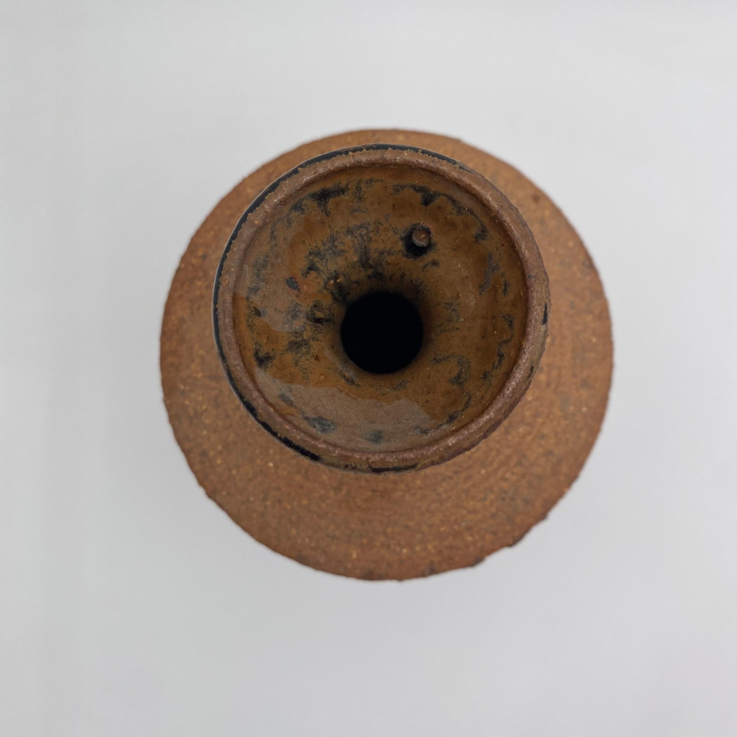 Fine XX secolo Vaso in gres Frank Matranga California Studio Pottery c.1970 in vendita