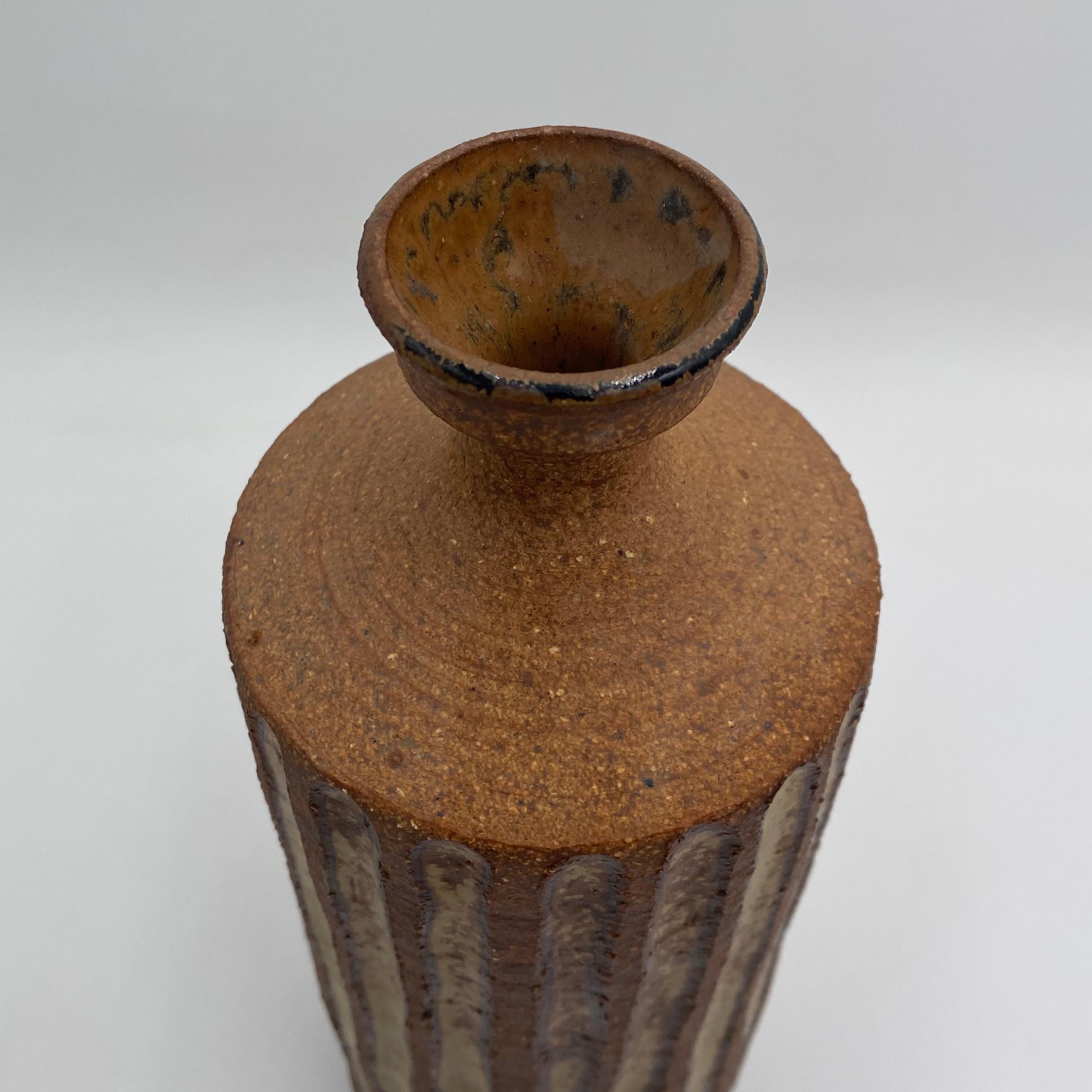 Grès porcellanato Vaso in gres Frank Matranga California Studio Pottery c.1970 in vendita