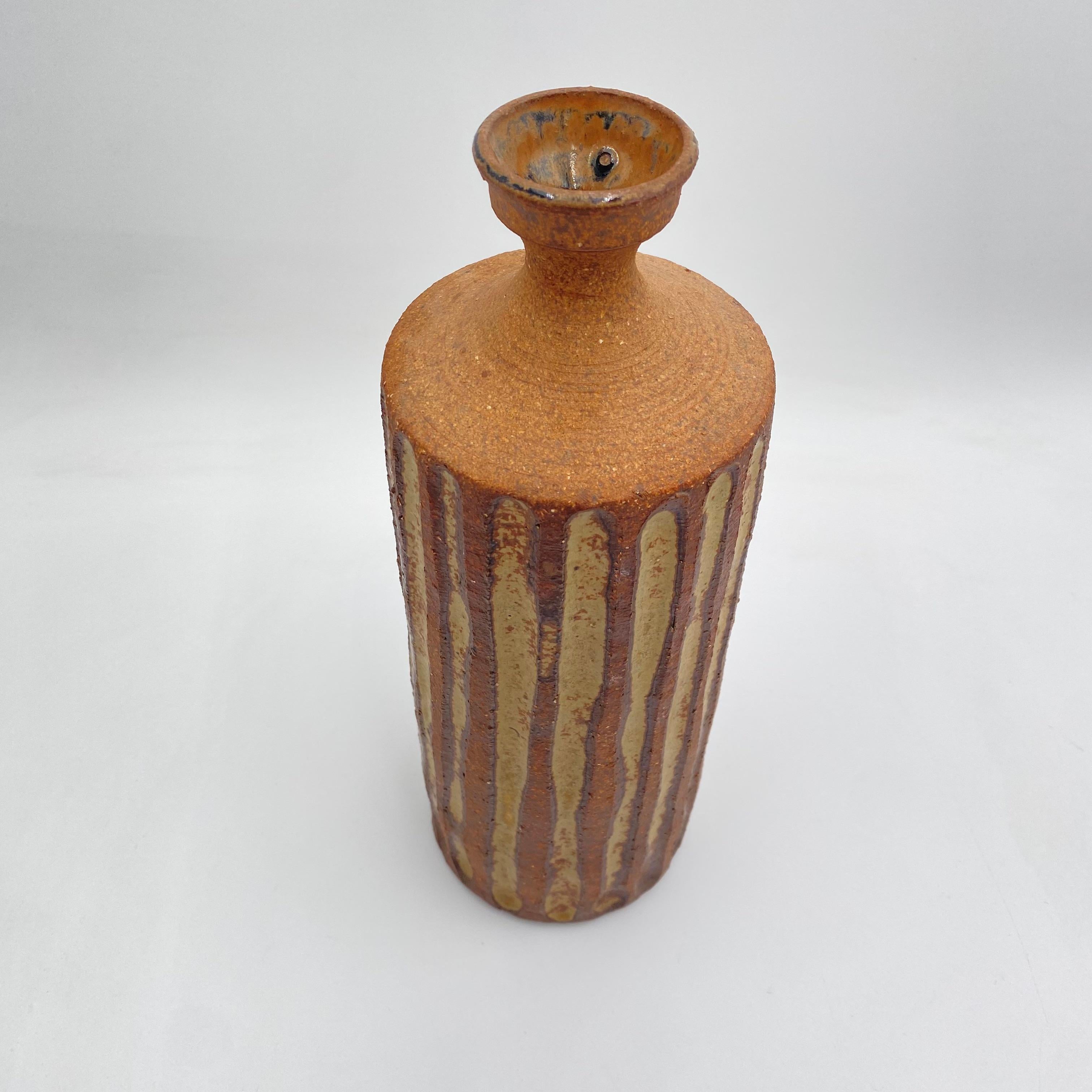Vaso in gres Frank Matranga California Studio Pottery c.1970 in vendita 1