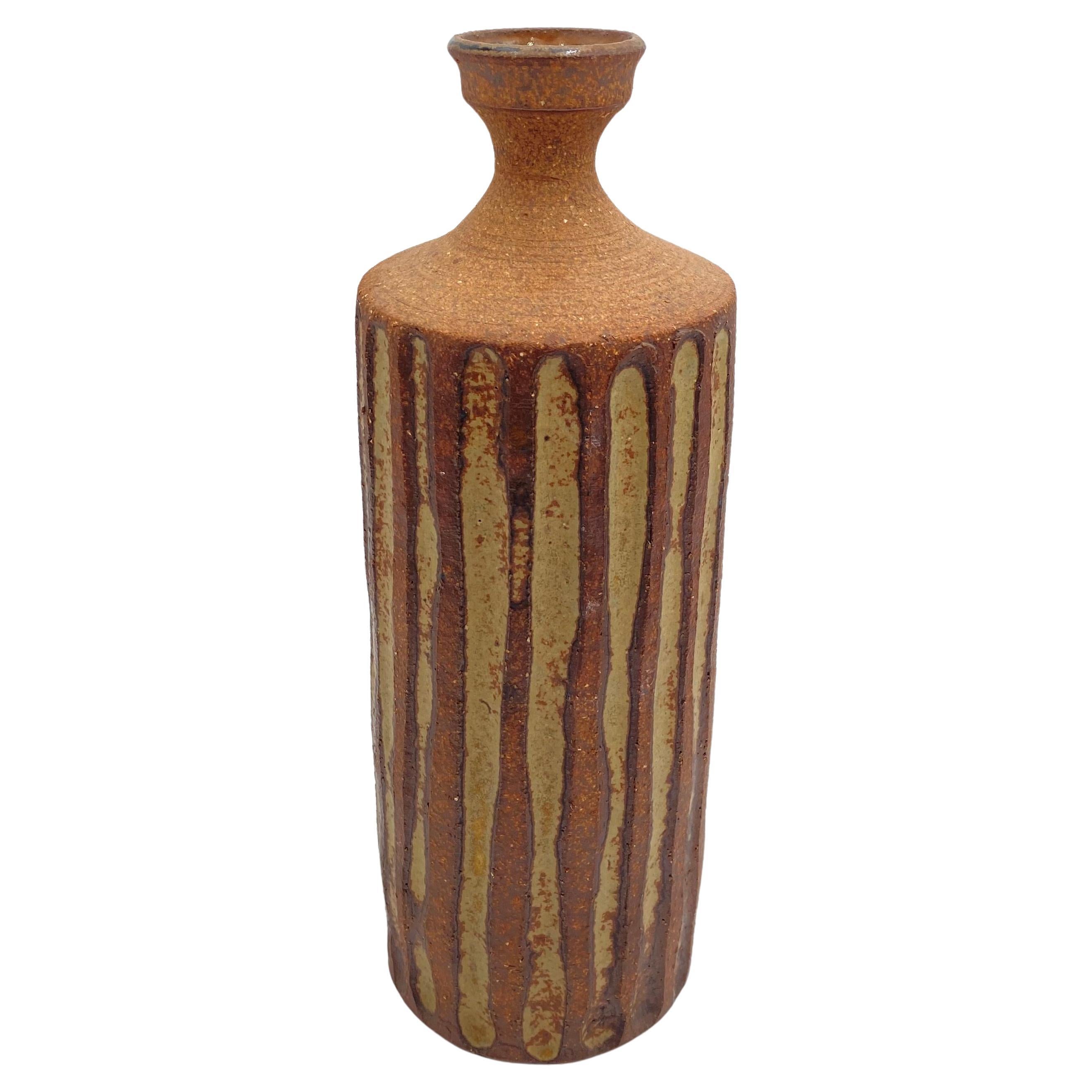 Frank Matranga Stoneware Vase California Studio Pottery c.1970s