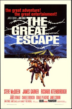 Original The Great Escape, 1963 Original Frank McCarthy Linen-backed Poster