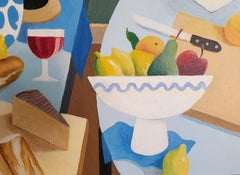 'Petit Déjeuner'. Contemporary Scottish Surrealist Acrylic on Canvas.
