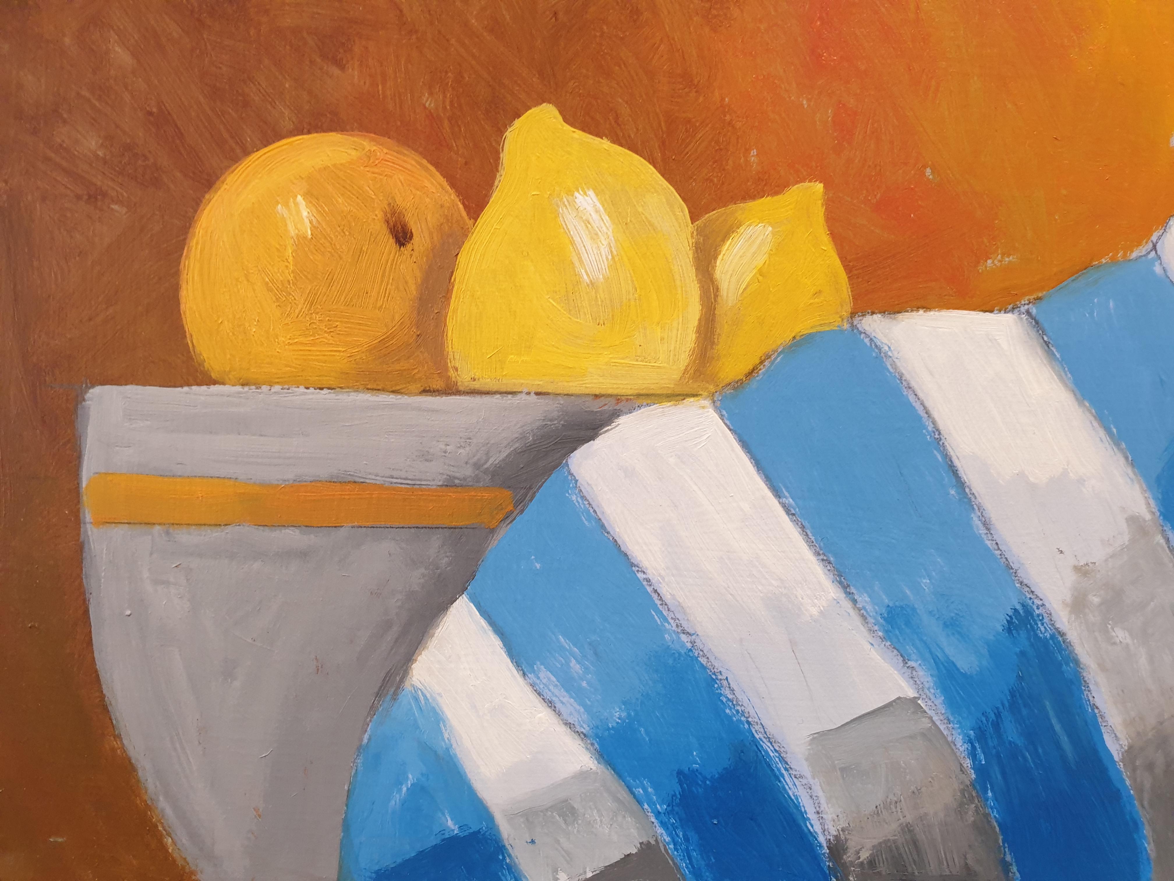 'Estantes de cocina'. Surrealista escocés contemporáneo Acrílico sobre lienzo. - Painting Contemporáneo de Frank McLean Docherty 