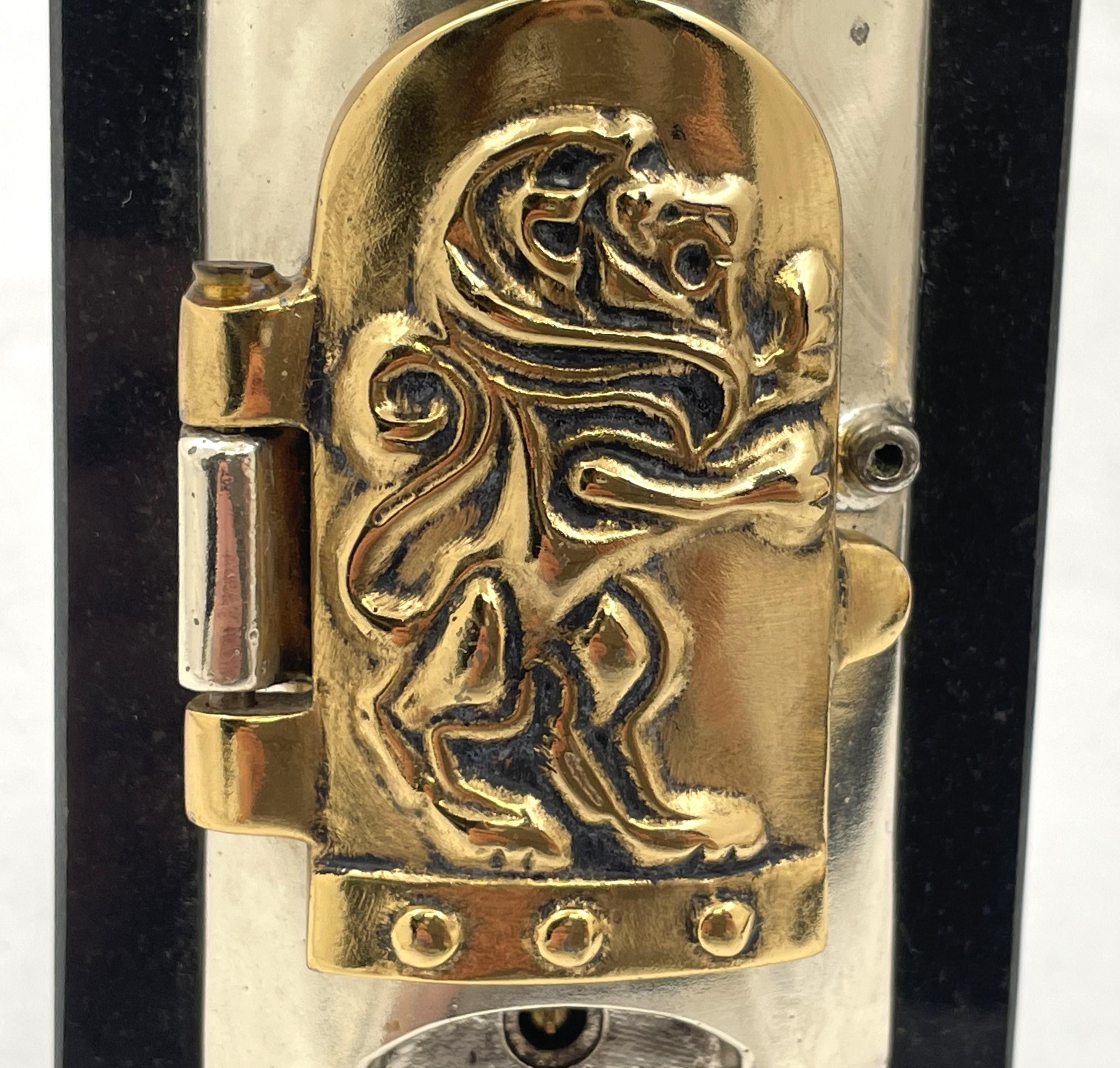 Frank Meisler Mezuzah with Lion In Good Condition In New York, NY