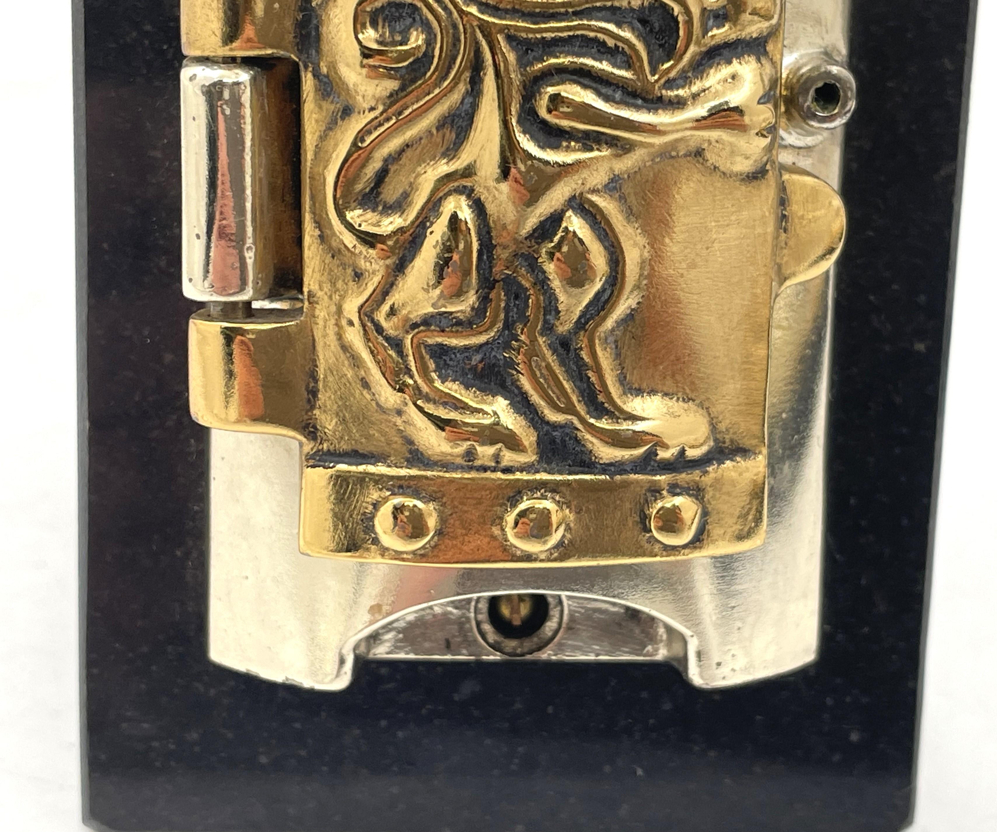 20th Century Frank Meisler Mezuzah with Lion