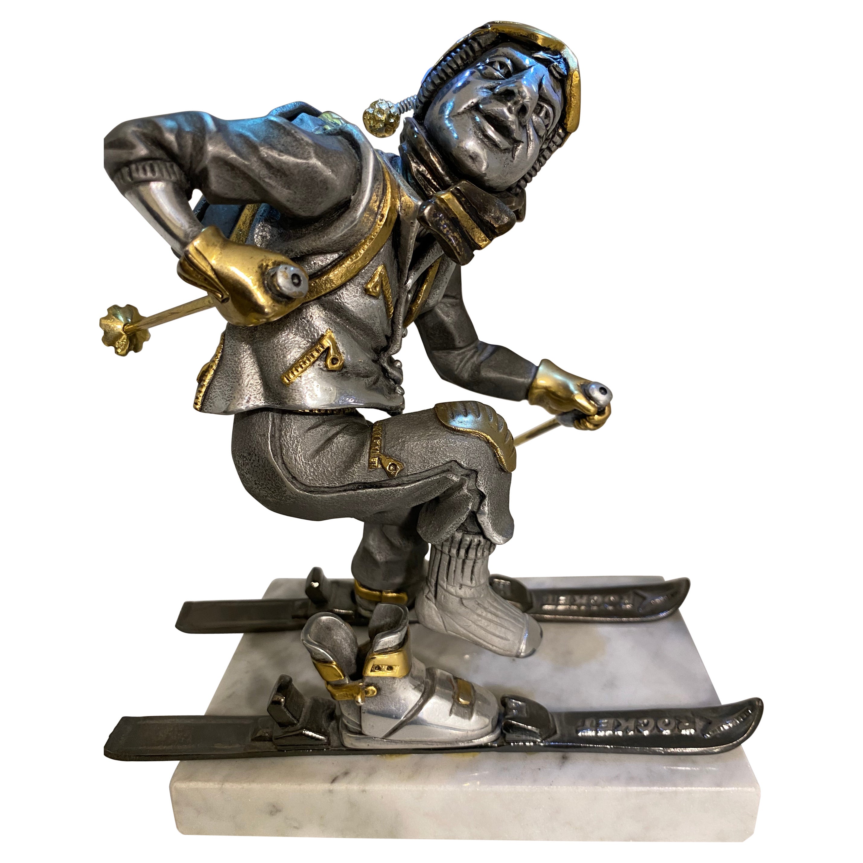 Frank Meisler Skier Figurine For Sale