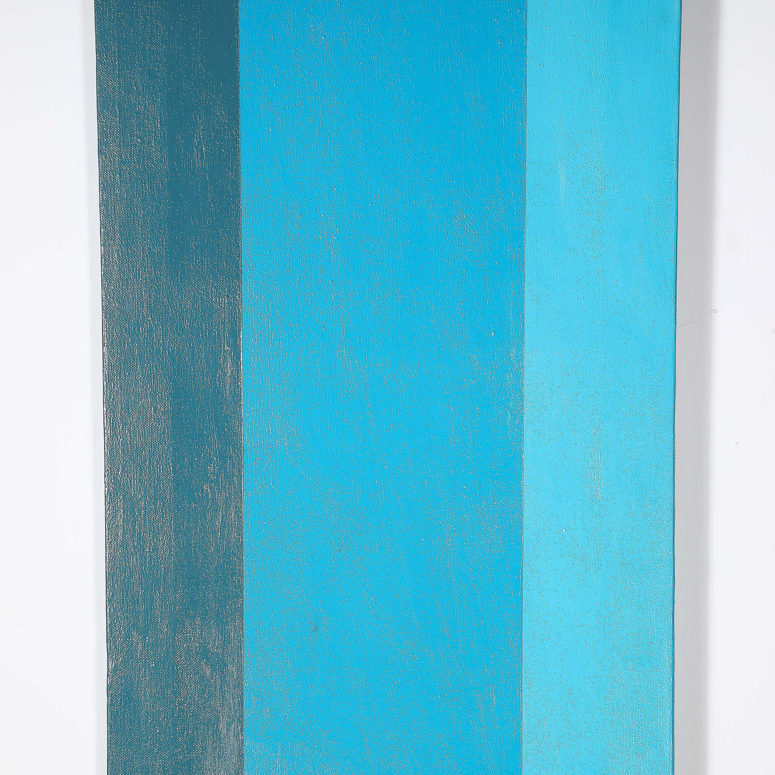 Pop Art Oil on Shaped Canvas Graphic Painting of a Pencil signed Frank Mesa For Sale 3