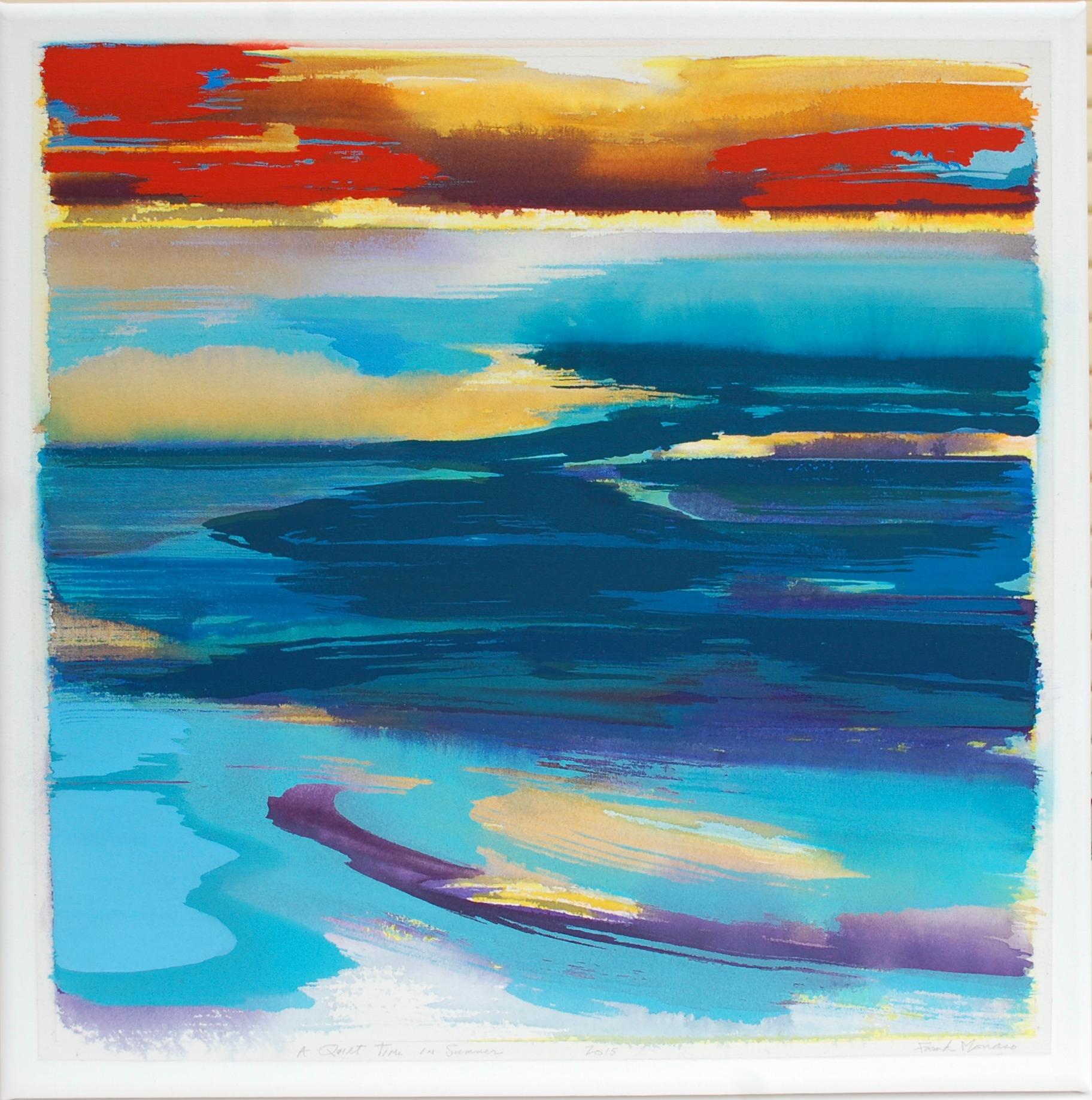 Un tempo tranquillo nell'estate 2017
Vernice acrilica vinilica Fine Art su tela primerizzata, con involucro in galleria, firmata e titolata.
Frank Monaco Artista americano nato nel 1944.
Ha studiato e lavorato con Marilyn Stiles dell'Art Institute