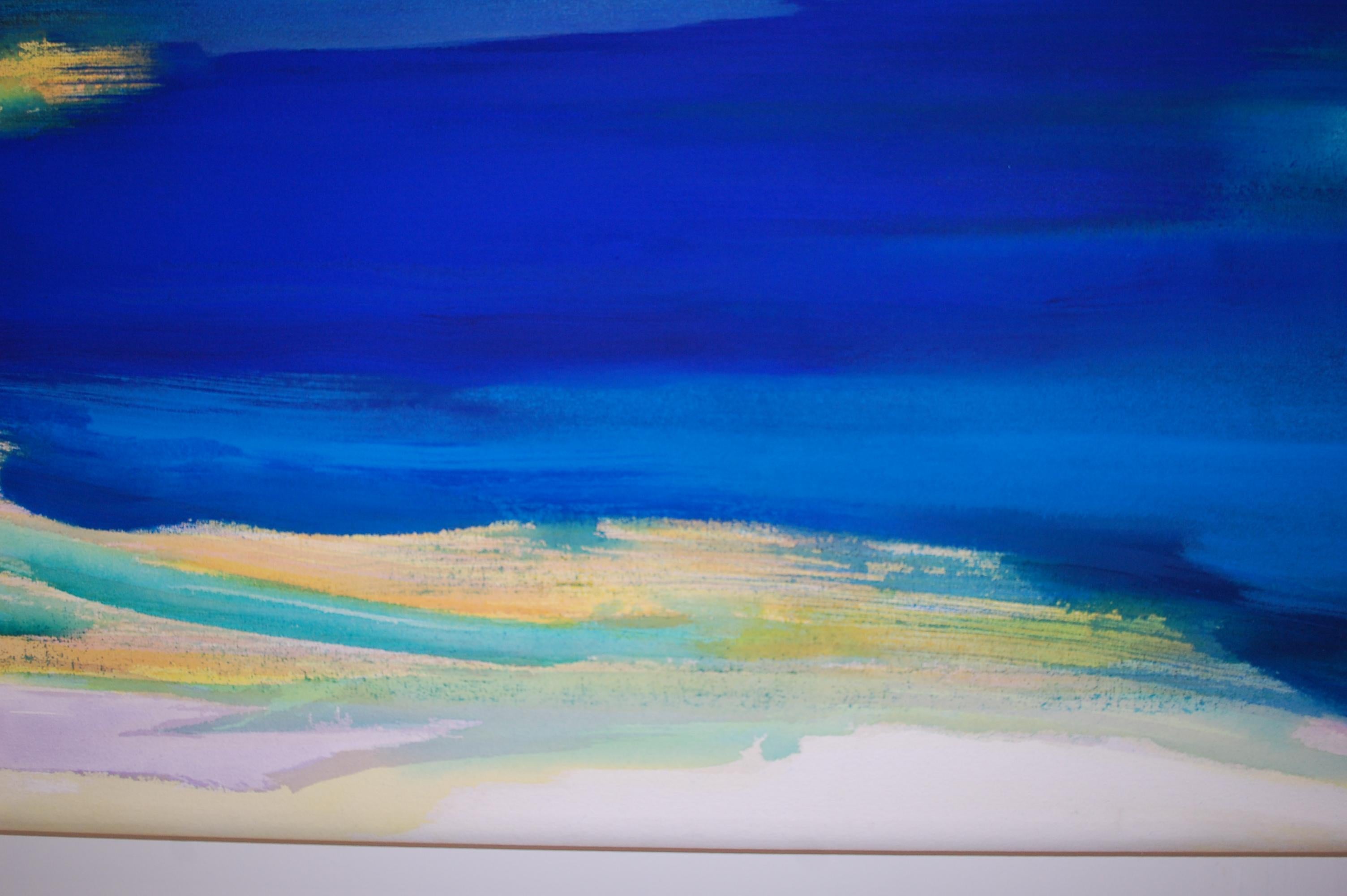 Quasi Paradiso Quadro astratto di grandi dimensioni - Painting di Frank Monaco