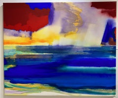 Großes abstraktes Gemälde „ Almost Paradise“