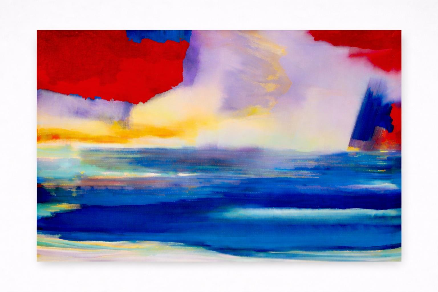 Casi el Paraíso Cuadro Abstracto Grande