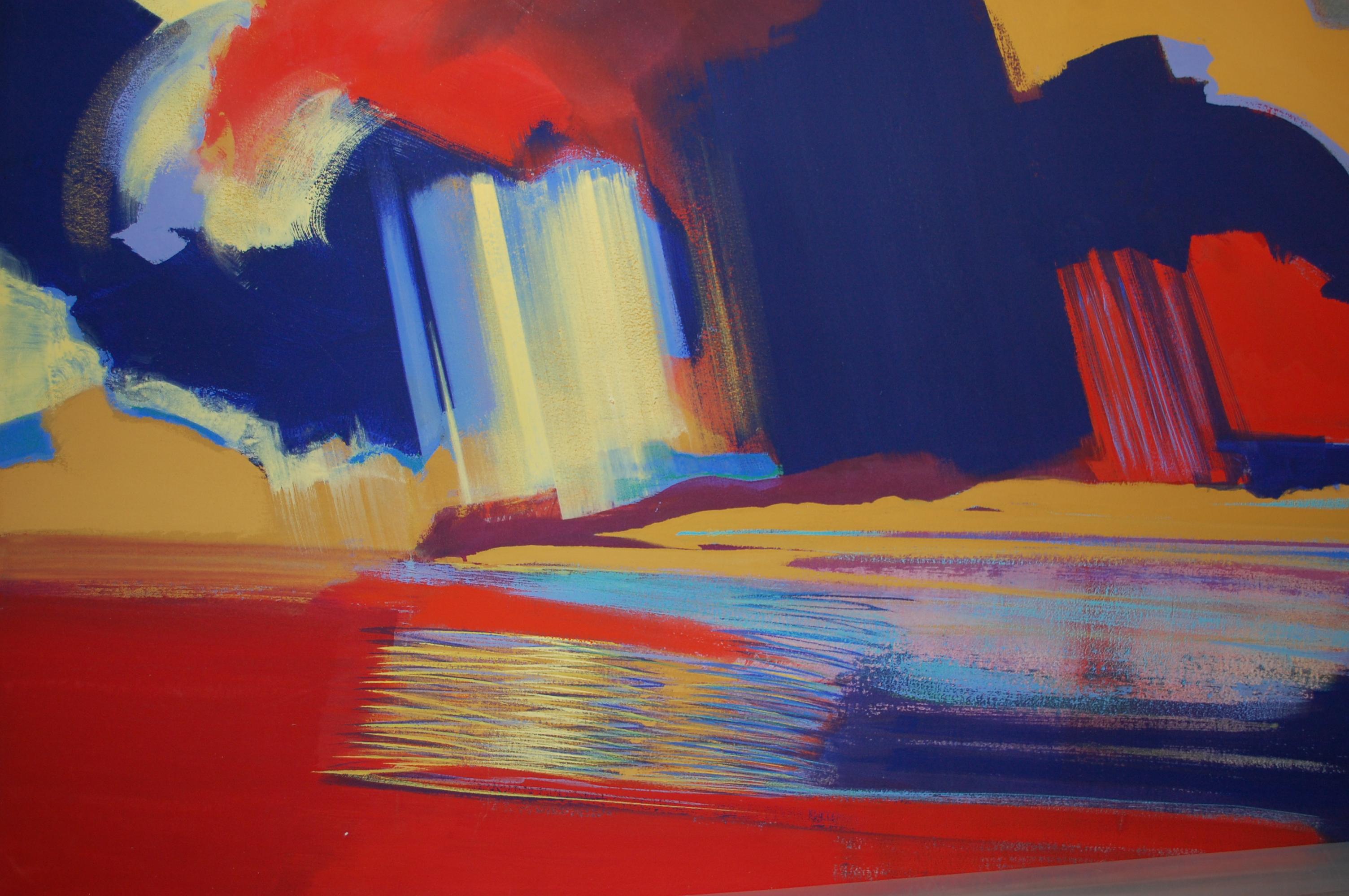 Florida Keys #1 Großer abstrakter Expressionismus  – Painting von Frank Monaco