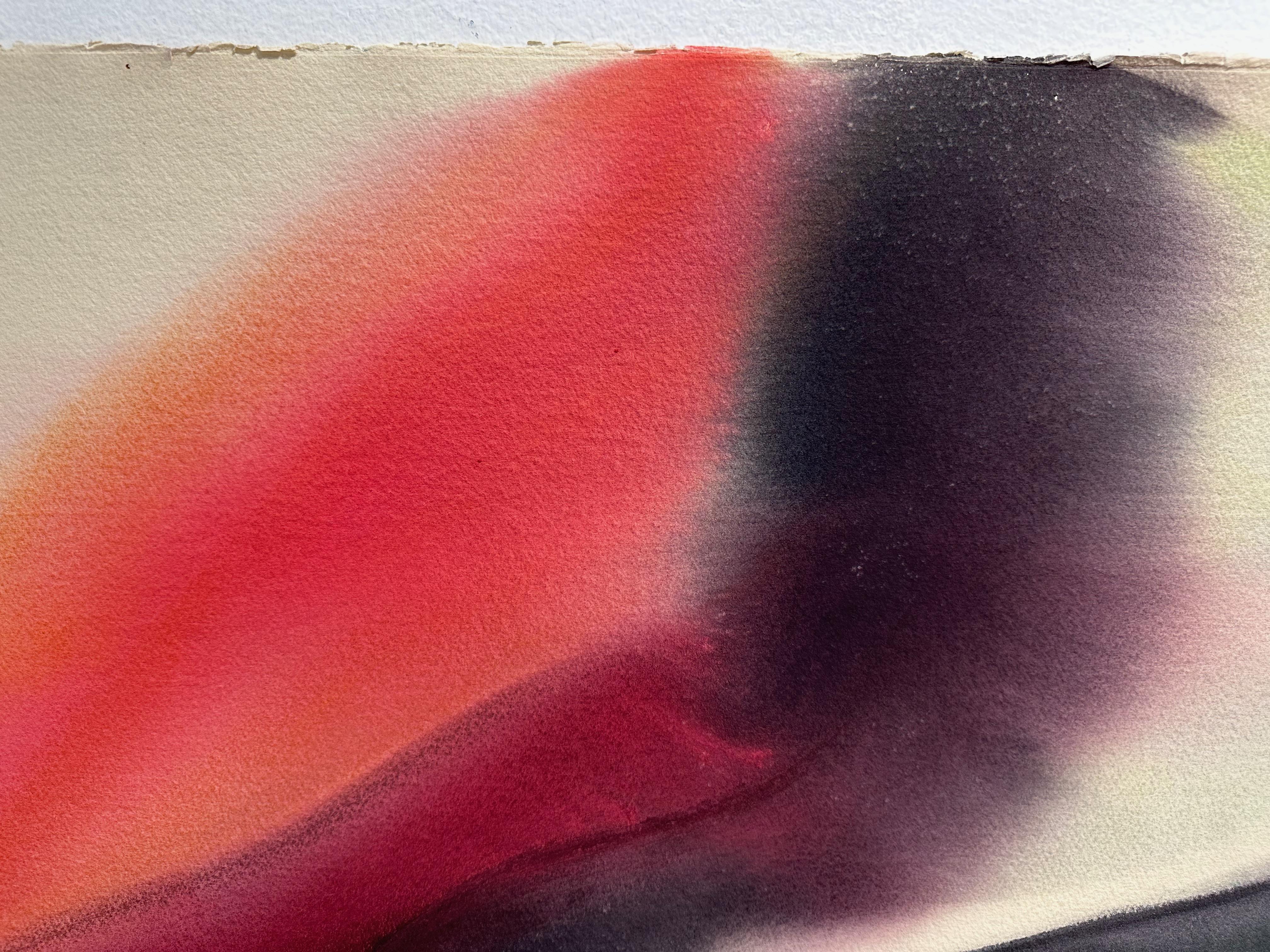 Hot Flame II Abstract Work On Paper For Sale 3