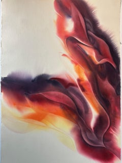 Hot Flame III Lavoro astratto su carta