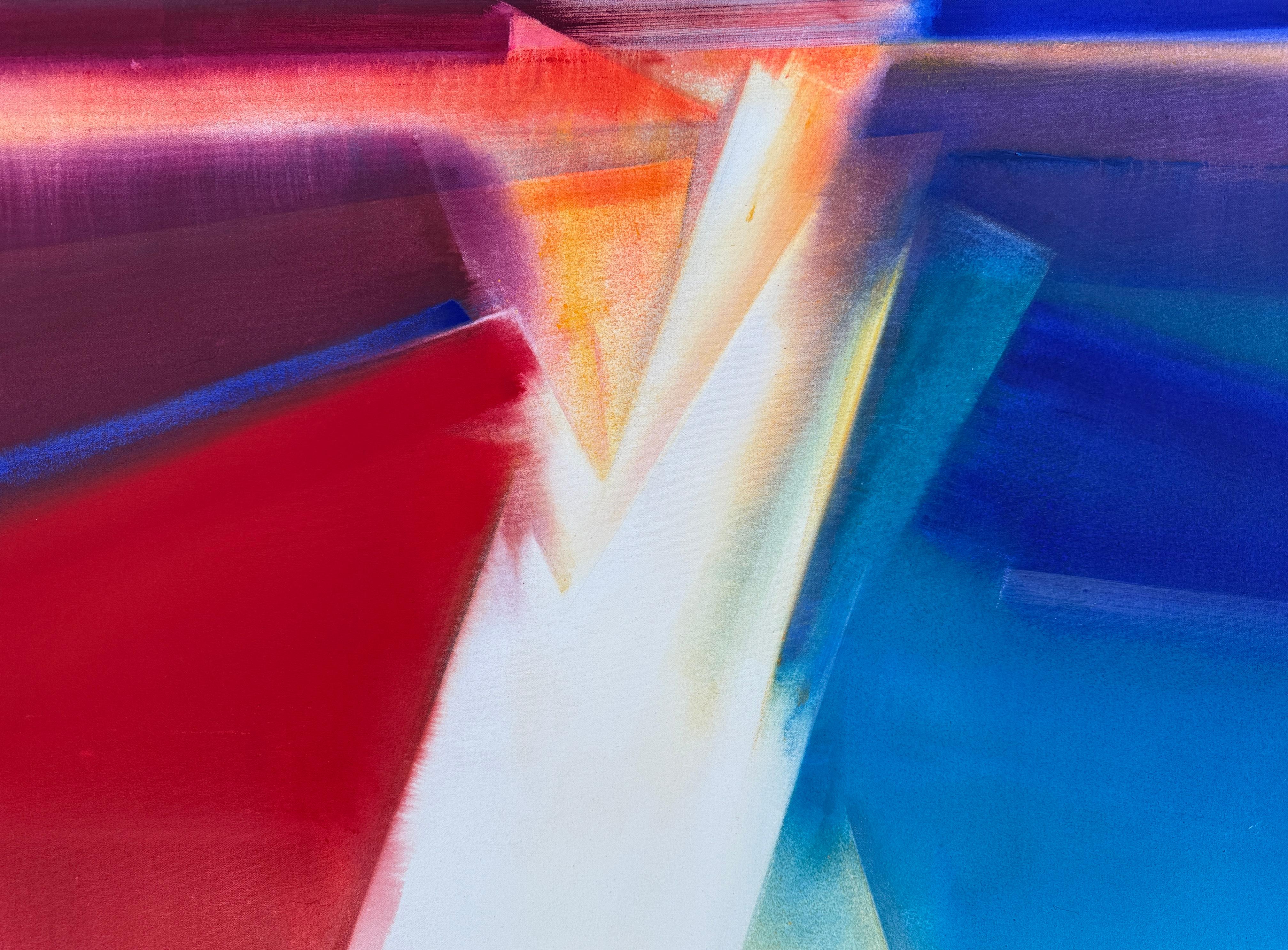 Serie di Luminazione Grande Astratto - Painting di Frank Monaco