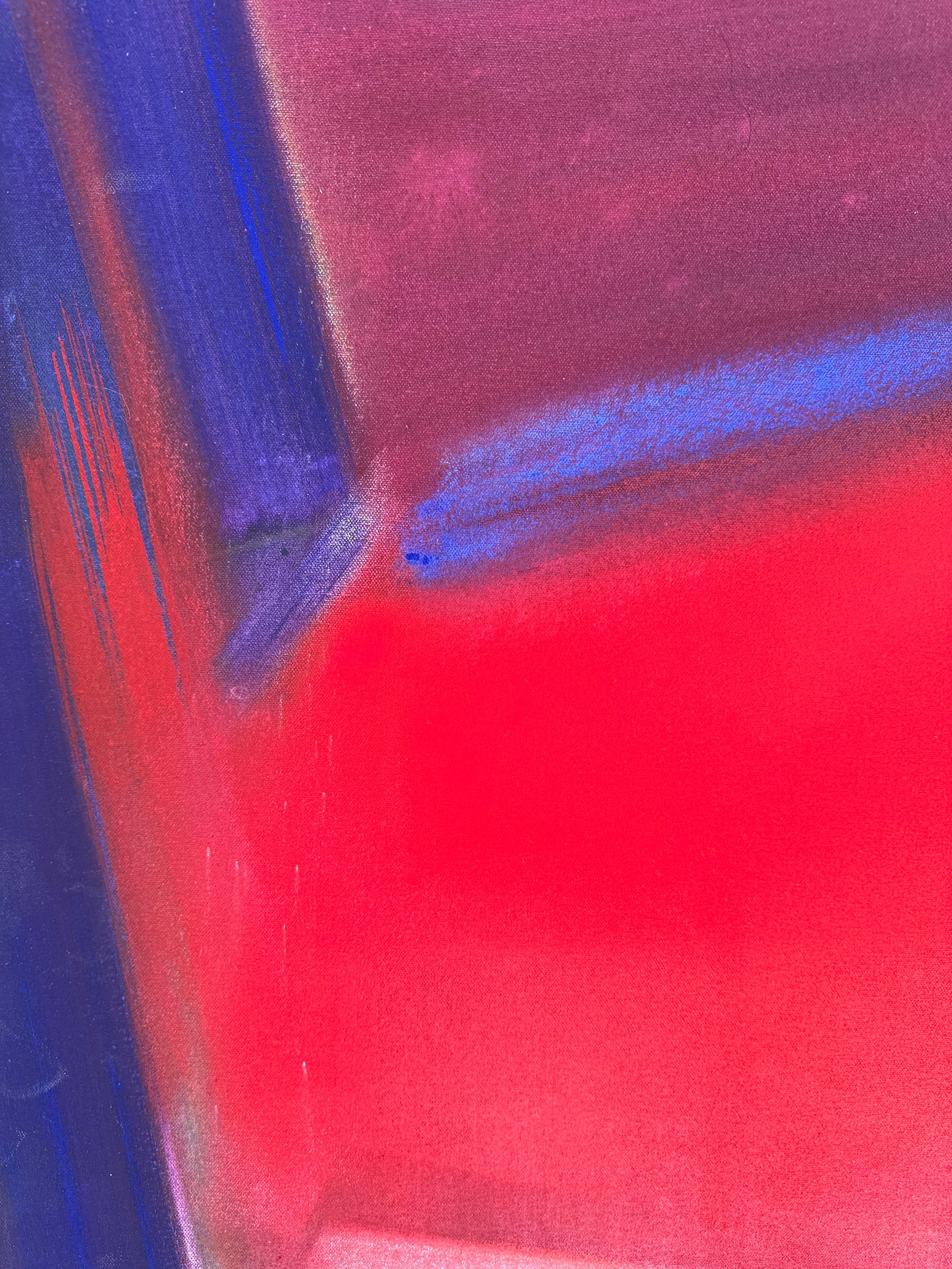 Serie di Luminazione Grande Astratto - Abstract Painting Grigio di Frank Monaco