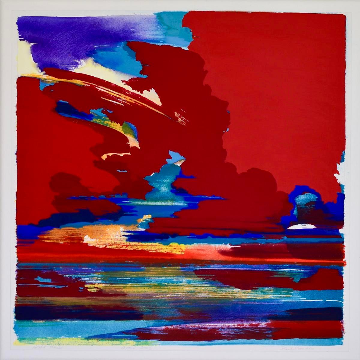 Music de nuit expressionniste abstraite  - Abstrait Painting par Frank Monaco