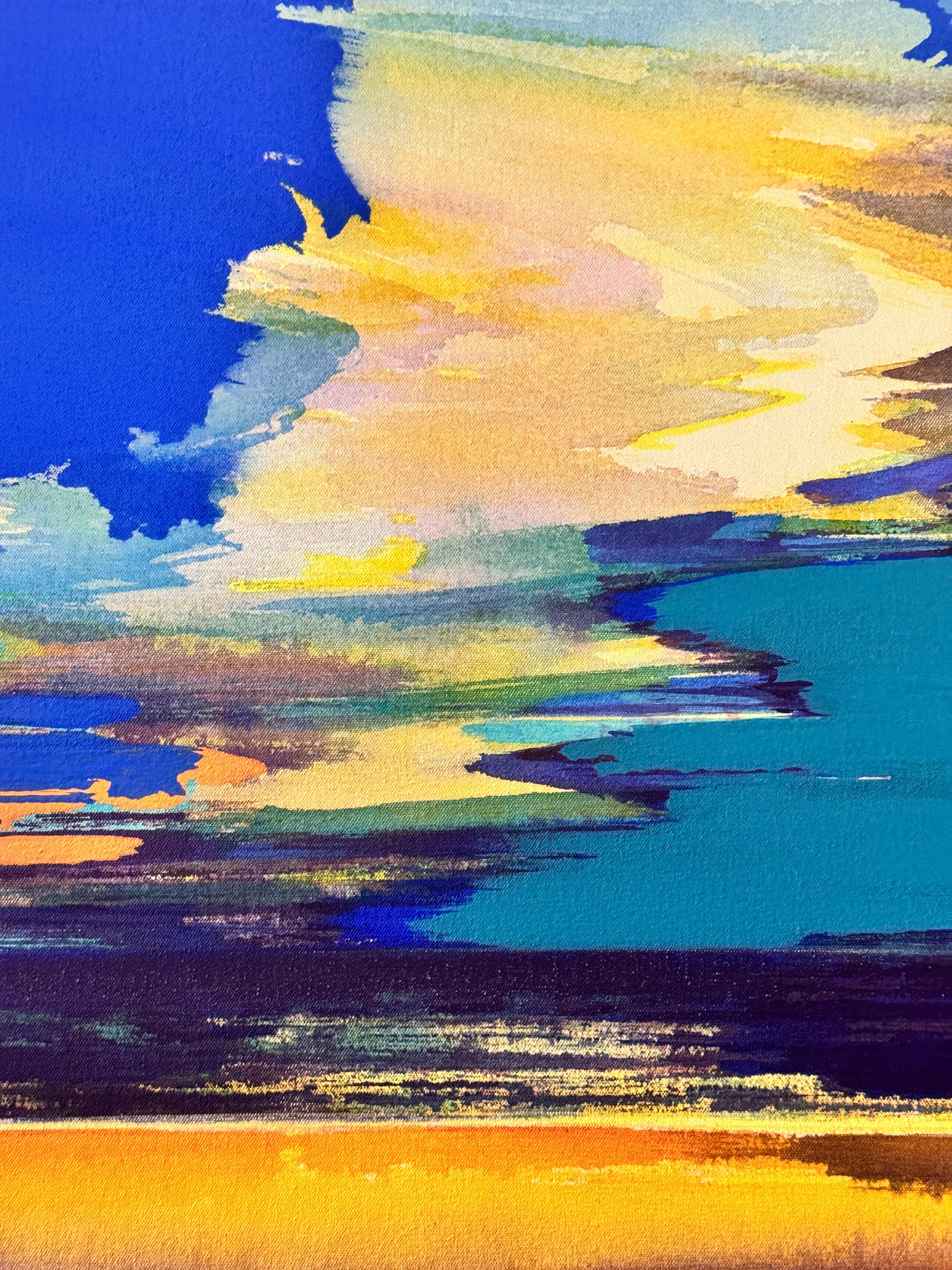 Pittura astratta Summer Romance - Abstract Painting Beige di Frank Monaco
