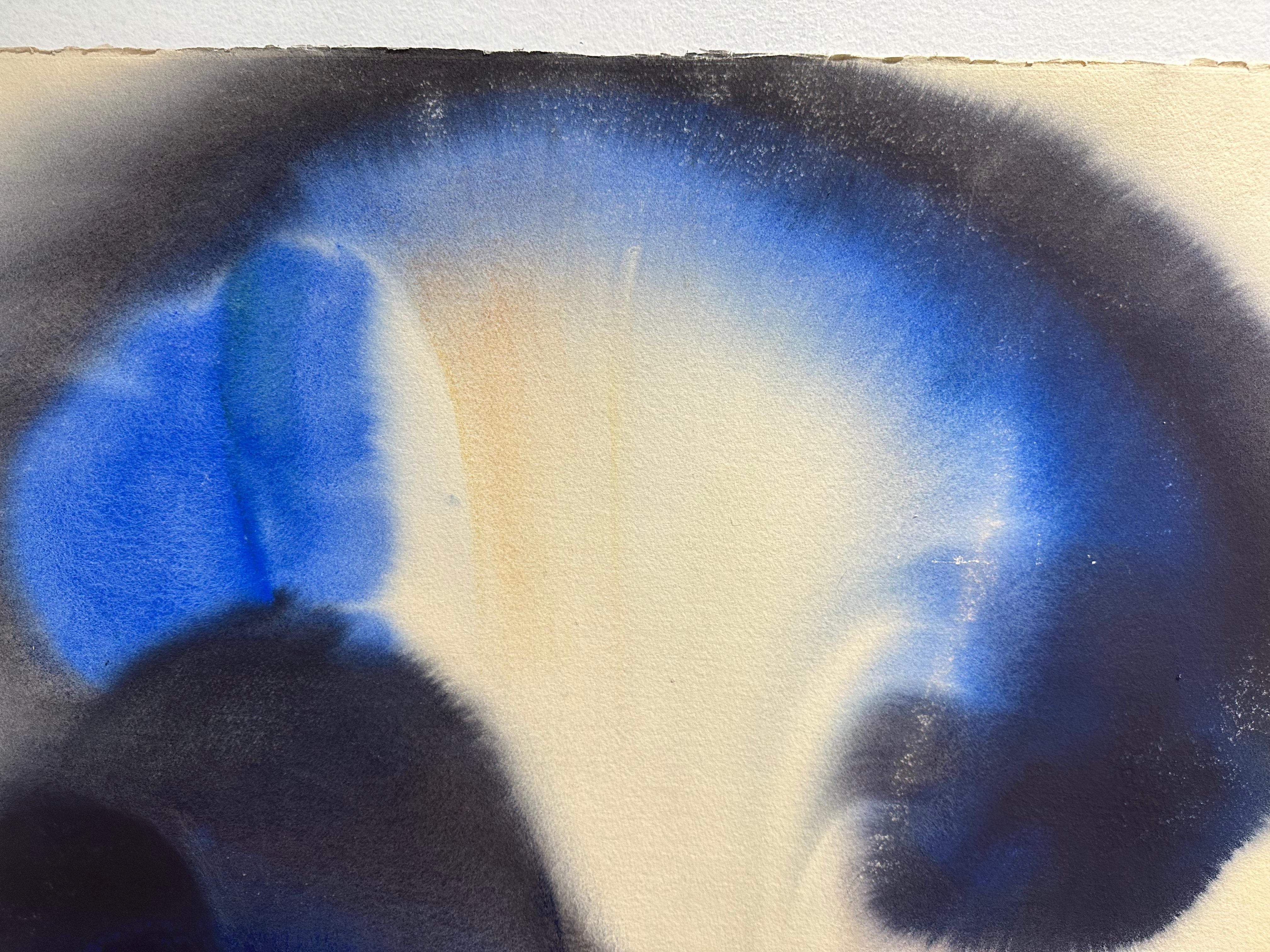  Untitled Blue Abstract
Abstract watercolor on French Arches rag paper artist signed, it can be frame before shipping or ship rolled up.
Frank Monaco.
Studied and worked with Marilyn Stiles of The Art Institute of Chicago/ Art History
Painting,