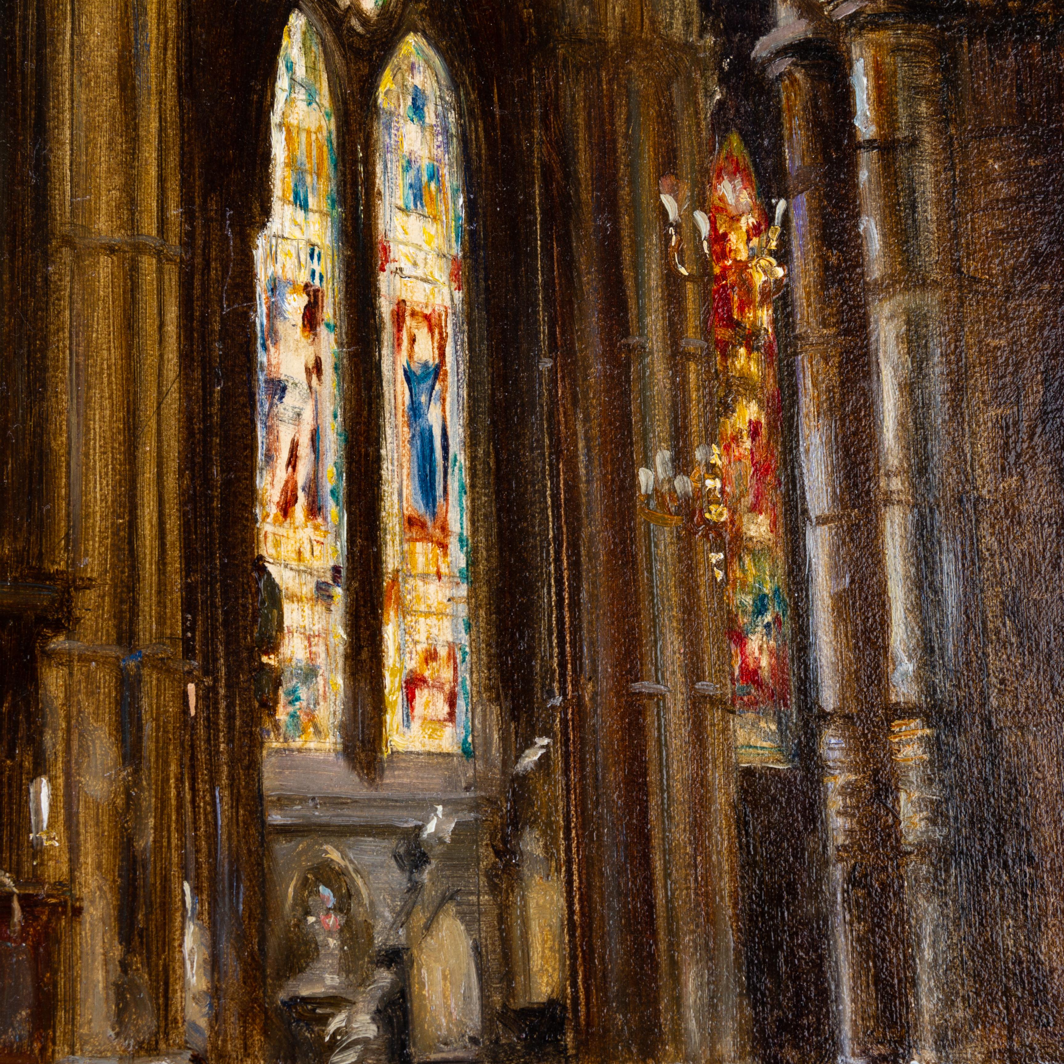 Provenienza: proprietà dell'artista, venduta da Christie's a Londra nel 1987, come indicato sul retro. Dimensioni: (senza cornice) 35,6 cm x 25,4 cm. Frank Moss Bennetts nacque a Liverpool il 15 novembre 1874 da Henry Mellor Bennett e Kate, nata