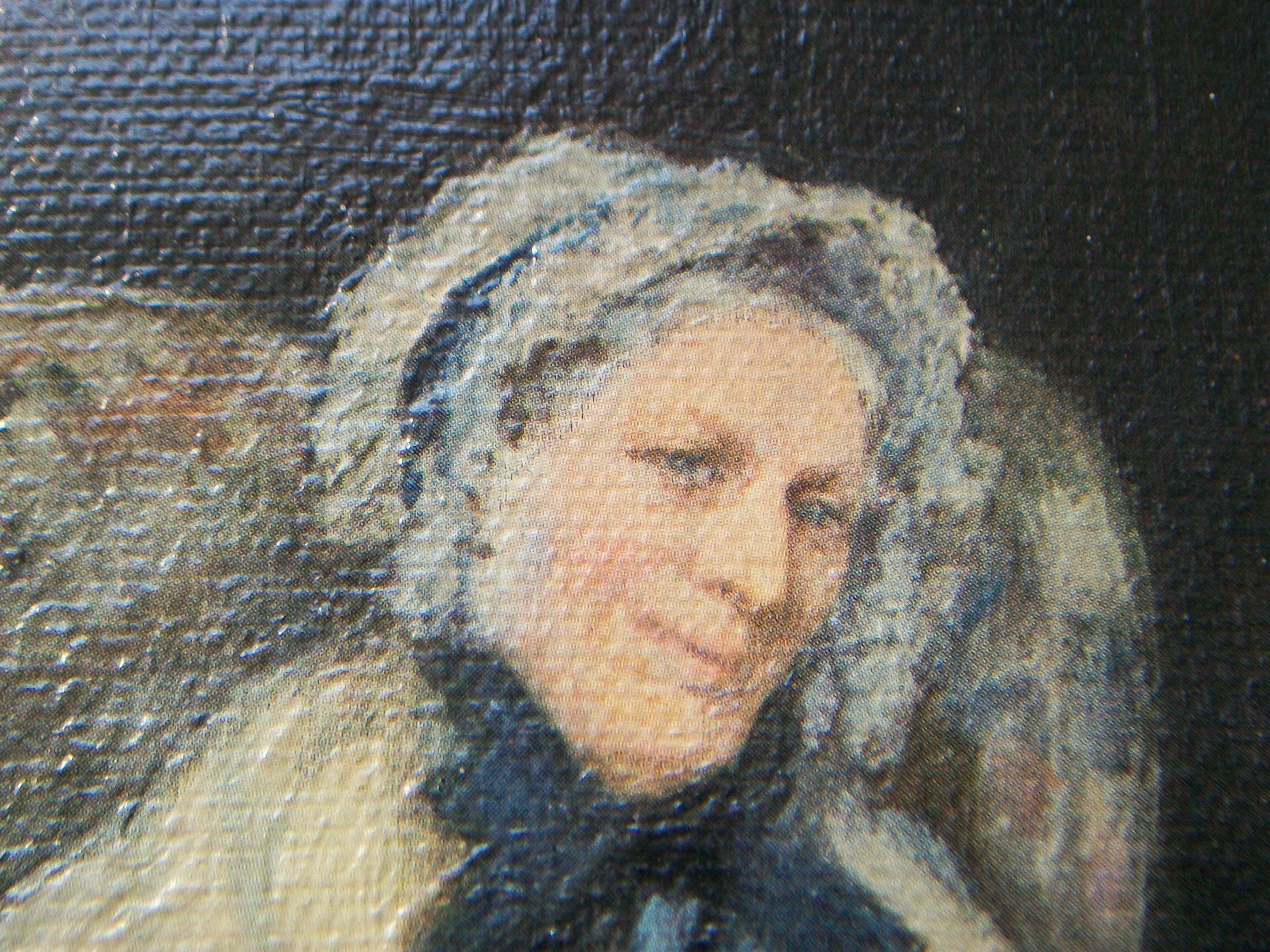 FRANK MOSS BENNETT - 'Joan' - Litografia d'epoca con cornice - K.K. - Metà del XX secolo in vendita 3