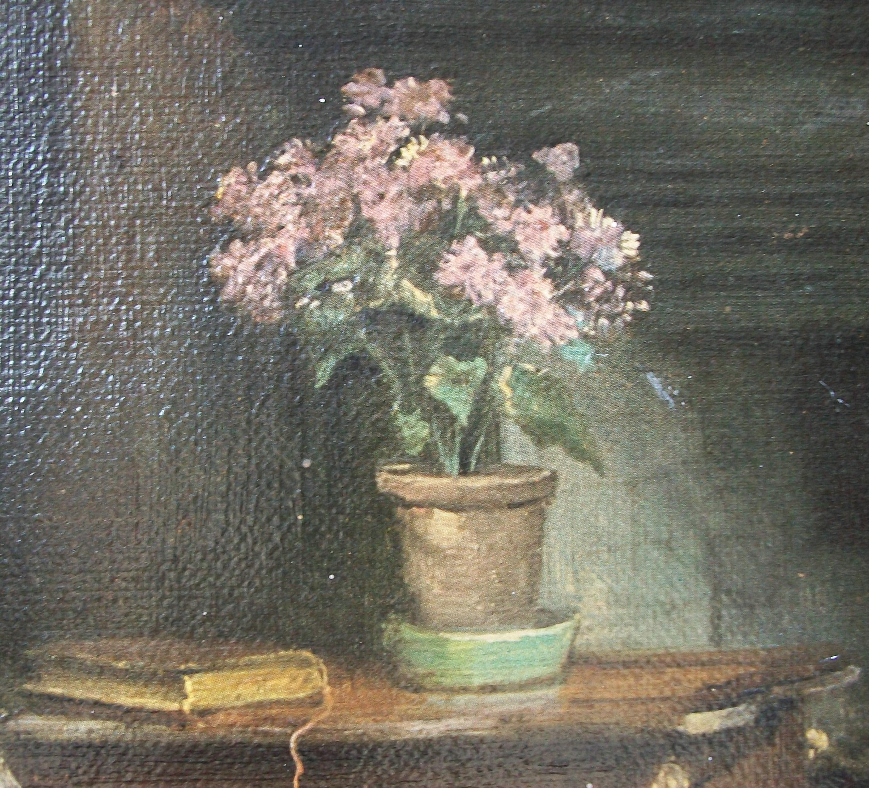 FRANK MOSS BENNETT - 'Joan' - Litografia d'epoca con cornice - K.K. - Metà del XX secolo in vendita 5