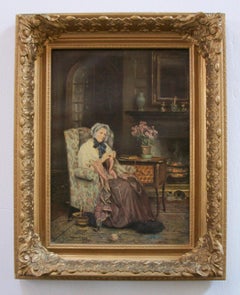 FRANK MOSS BENNETT - 'Joan' - Vintage Framed Lithograph - U K - Mid 20th Century