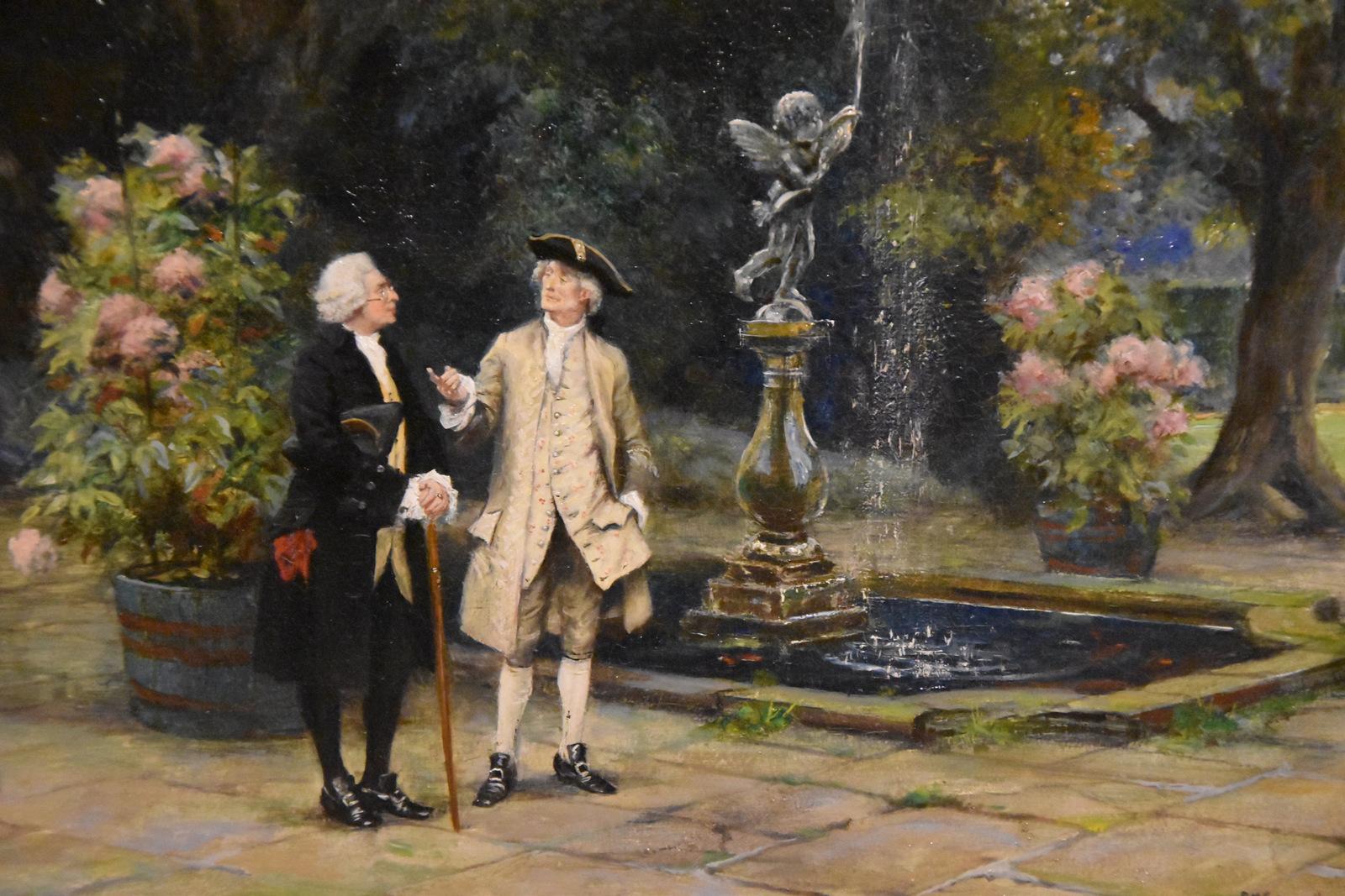 Pittura ad olio di Frank Moss Bennetts 