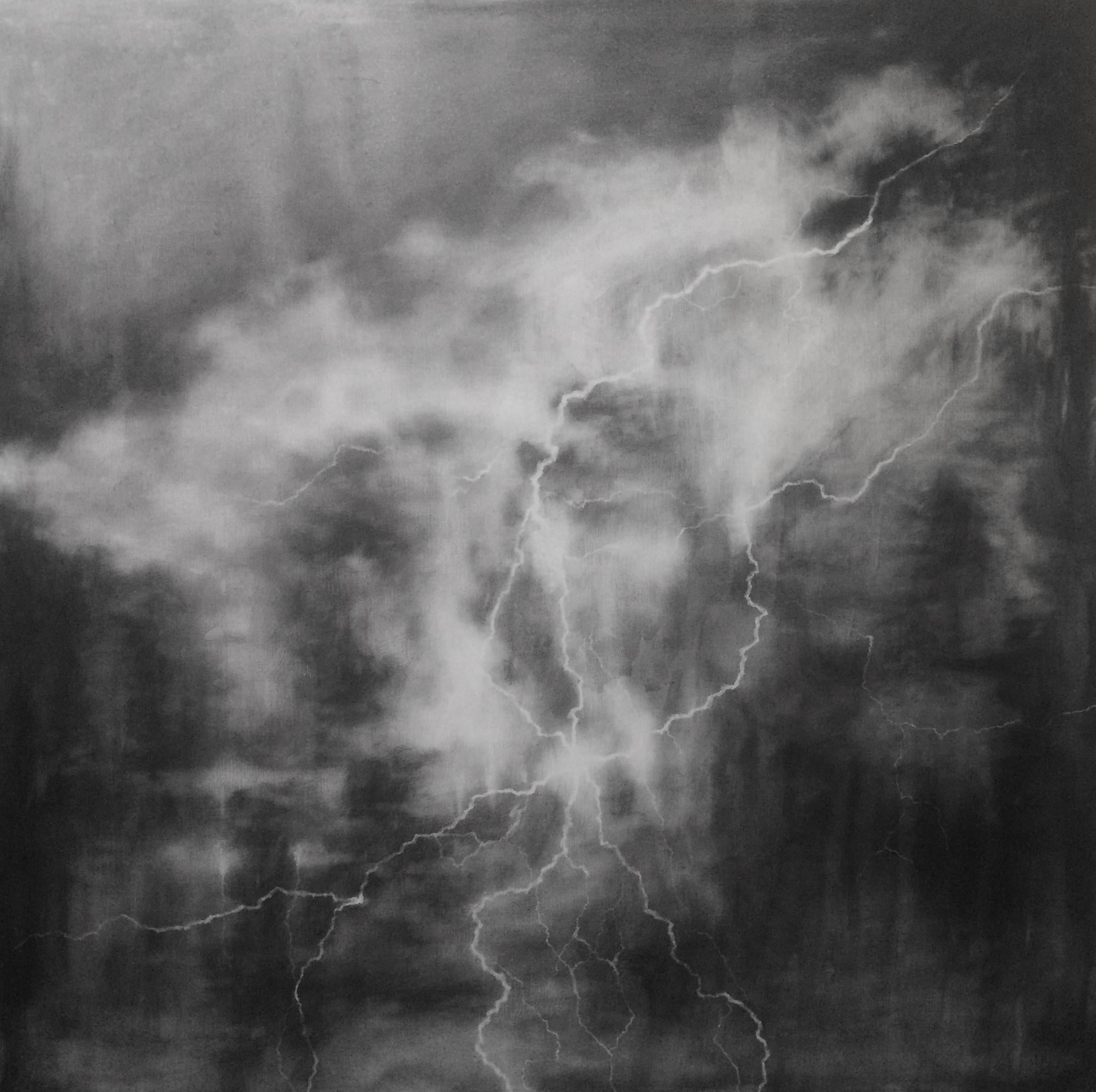 Storm, 2017
Graphite on canvas
31 1/4 x 31 5/8 inches (79.4 x 80.3 cm)

Frank Mujica was born on December the 20th, 1985 in Pinar del Rio, Cuba. He studied at the San Alejandro Academy of fine Arts from 2000 to 2004 and at the Superior Institute of